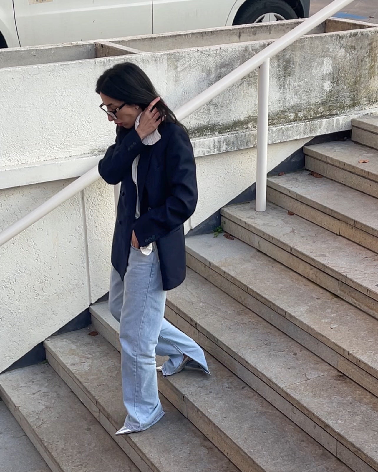 Blue  wool blazer