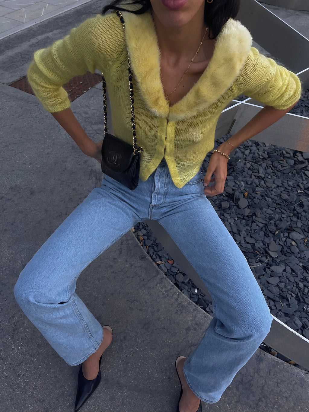 Bluemarine yellow cardigan