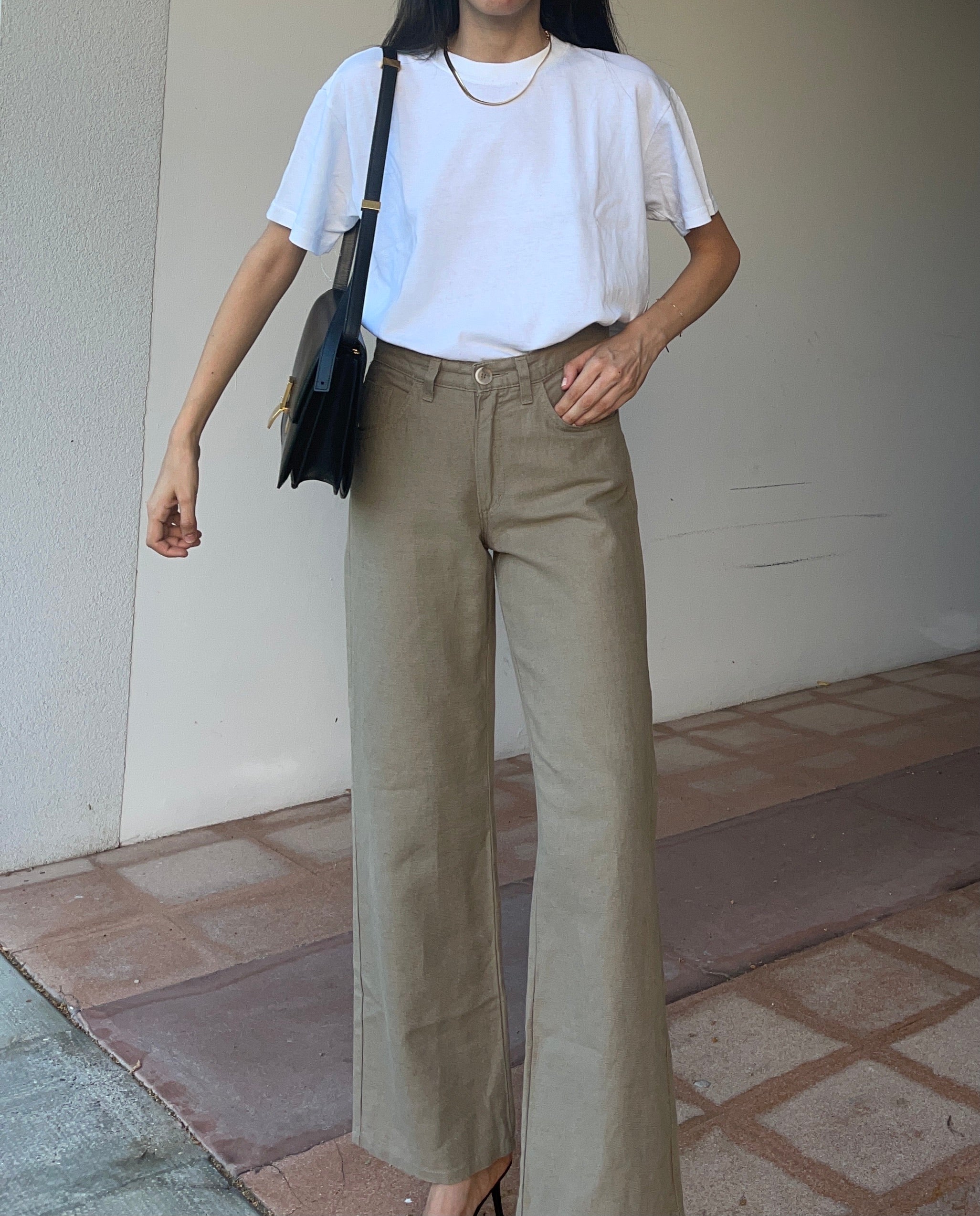Linen blend jeans