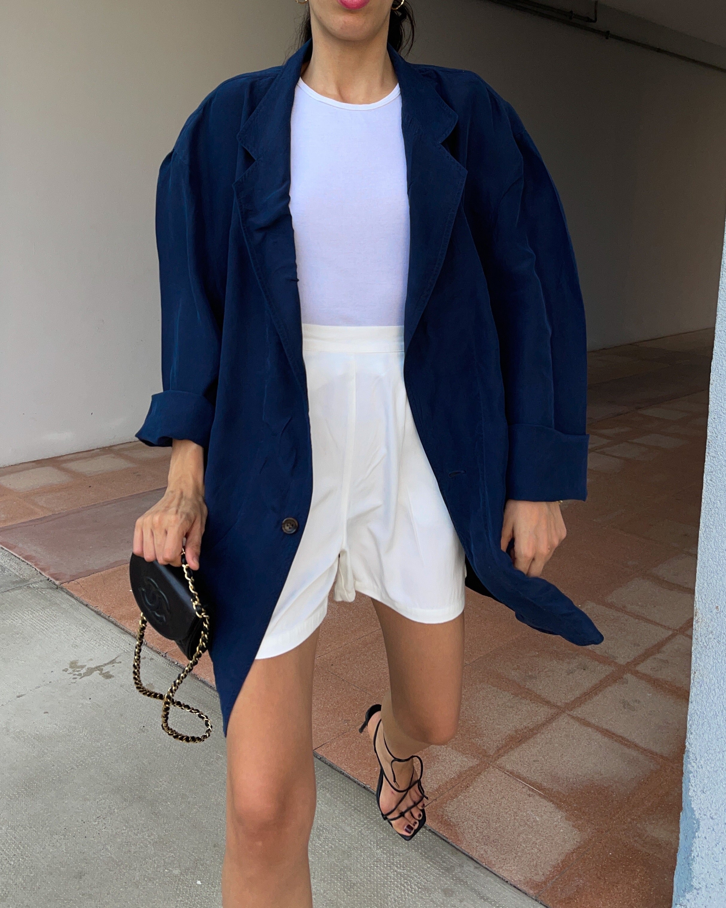 100 silk Blue blazer