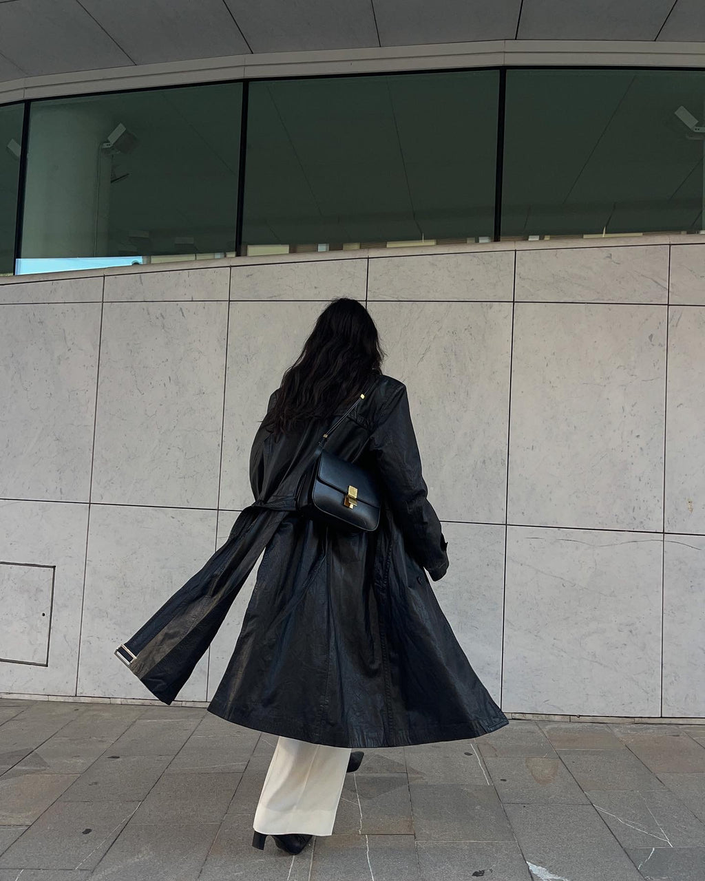 Black Leather trench