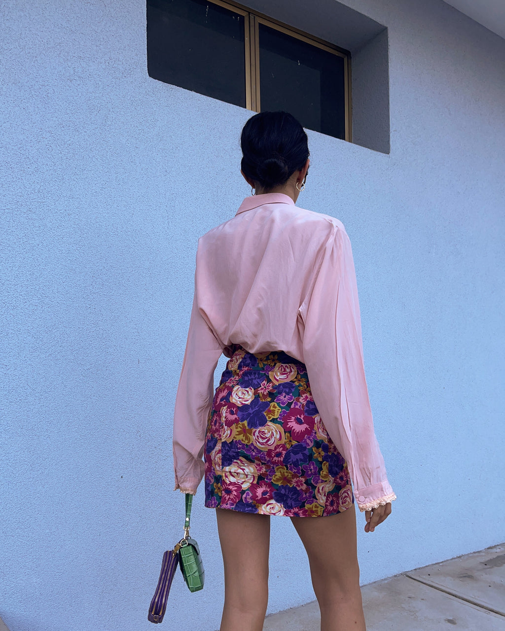 Camicia seta decori