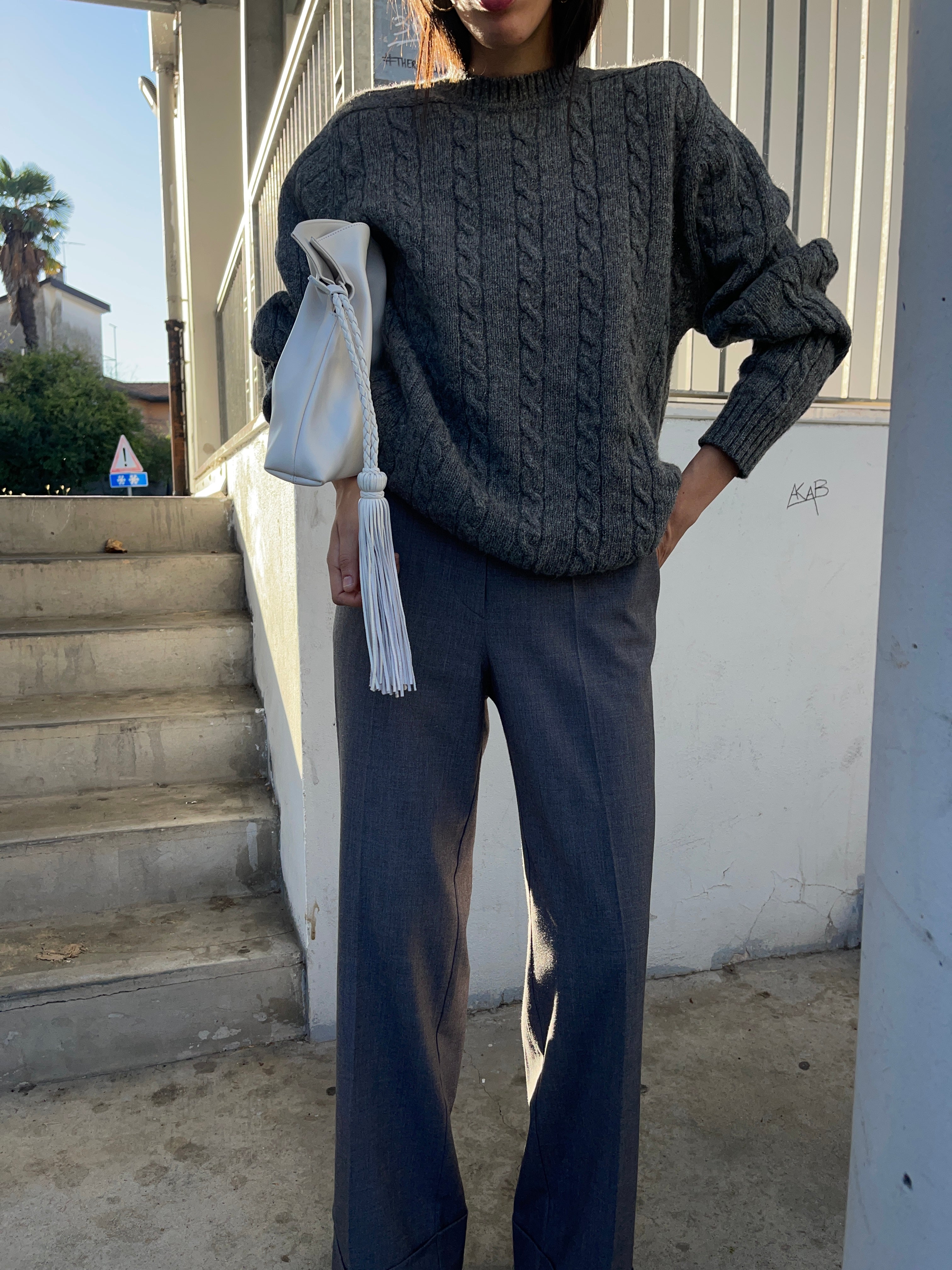 Grey trousers