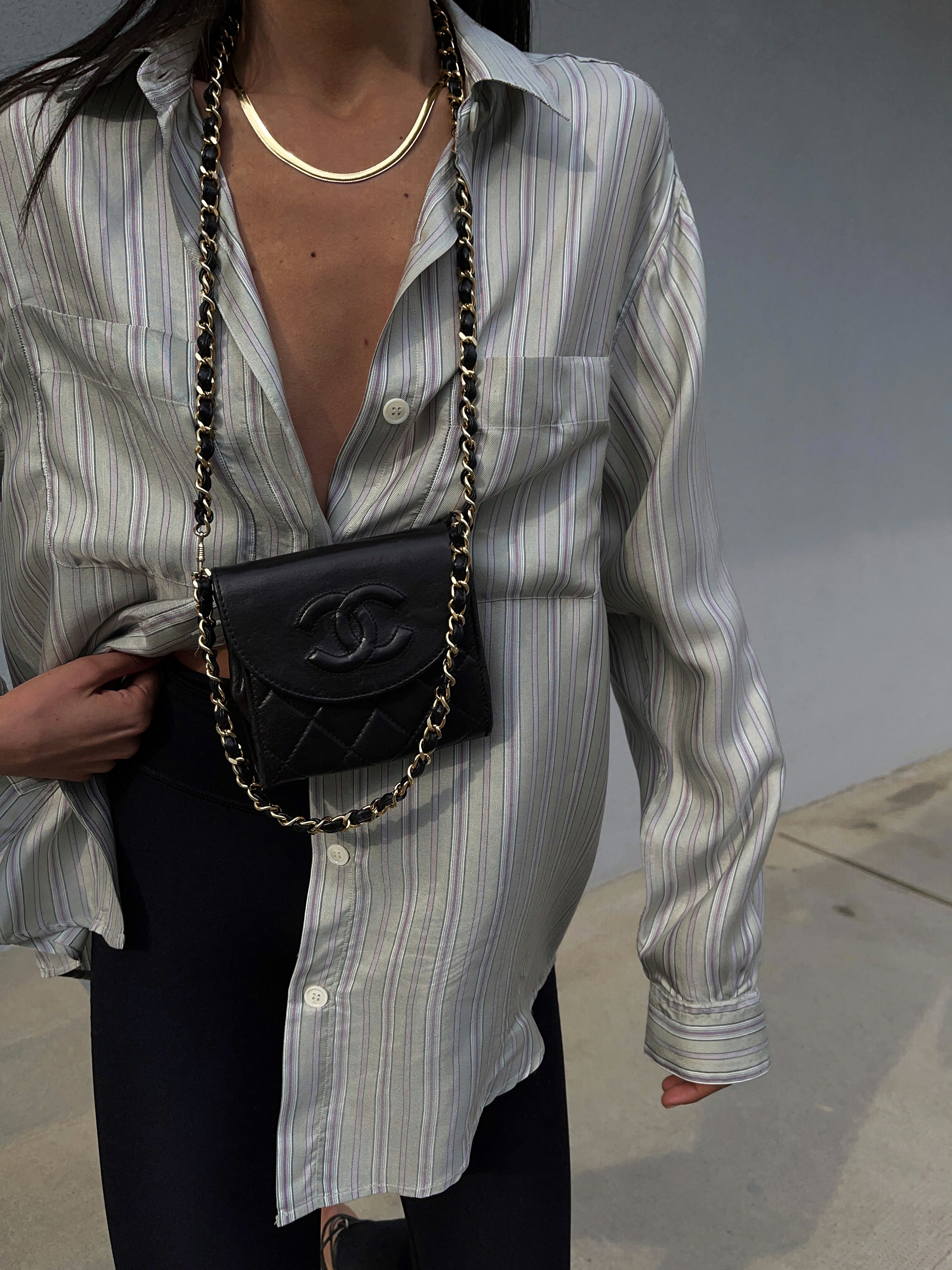 Camicia 100% seta stripes