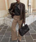 Camel light wool MAN trousers