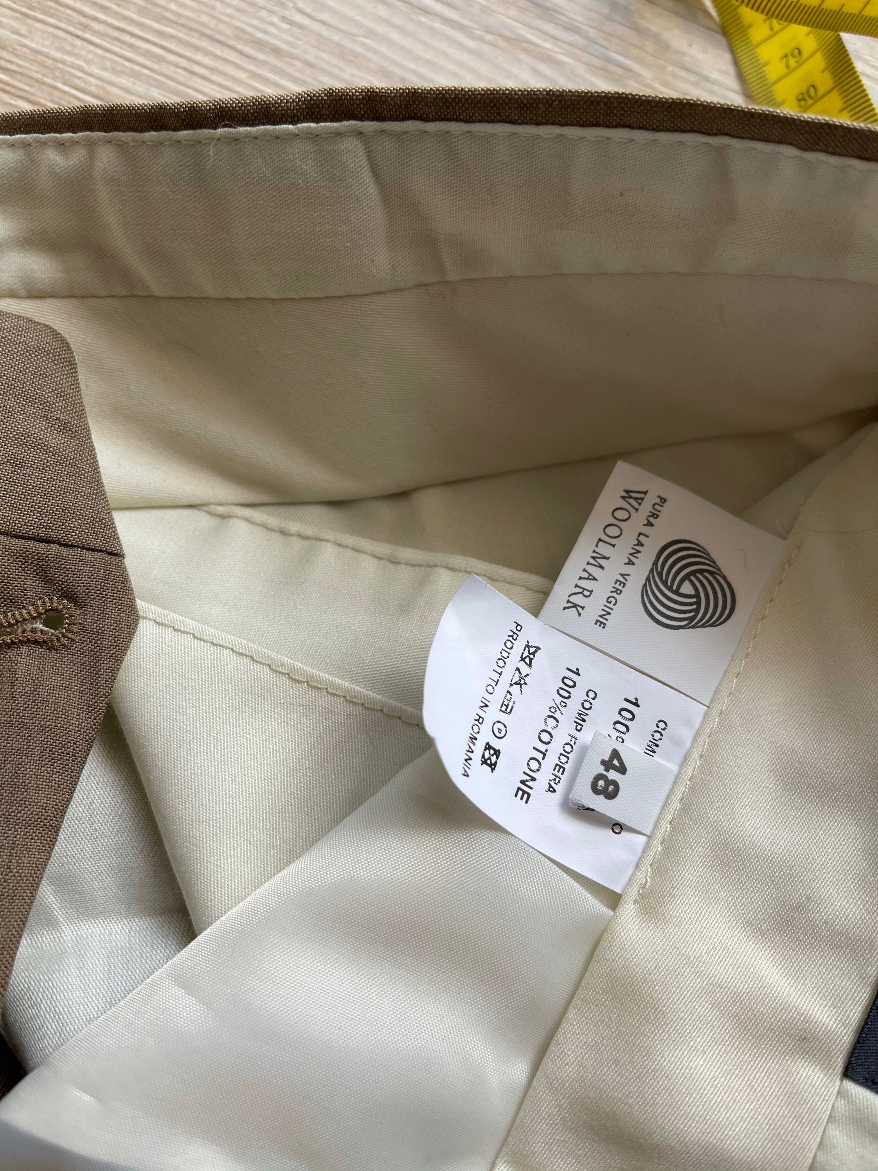 Pantalone sartoriale  uomo tabacco-camel