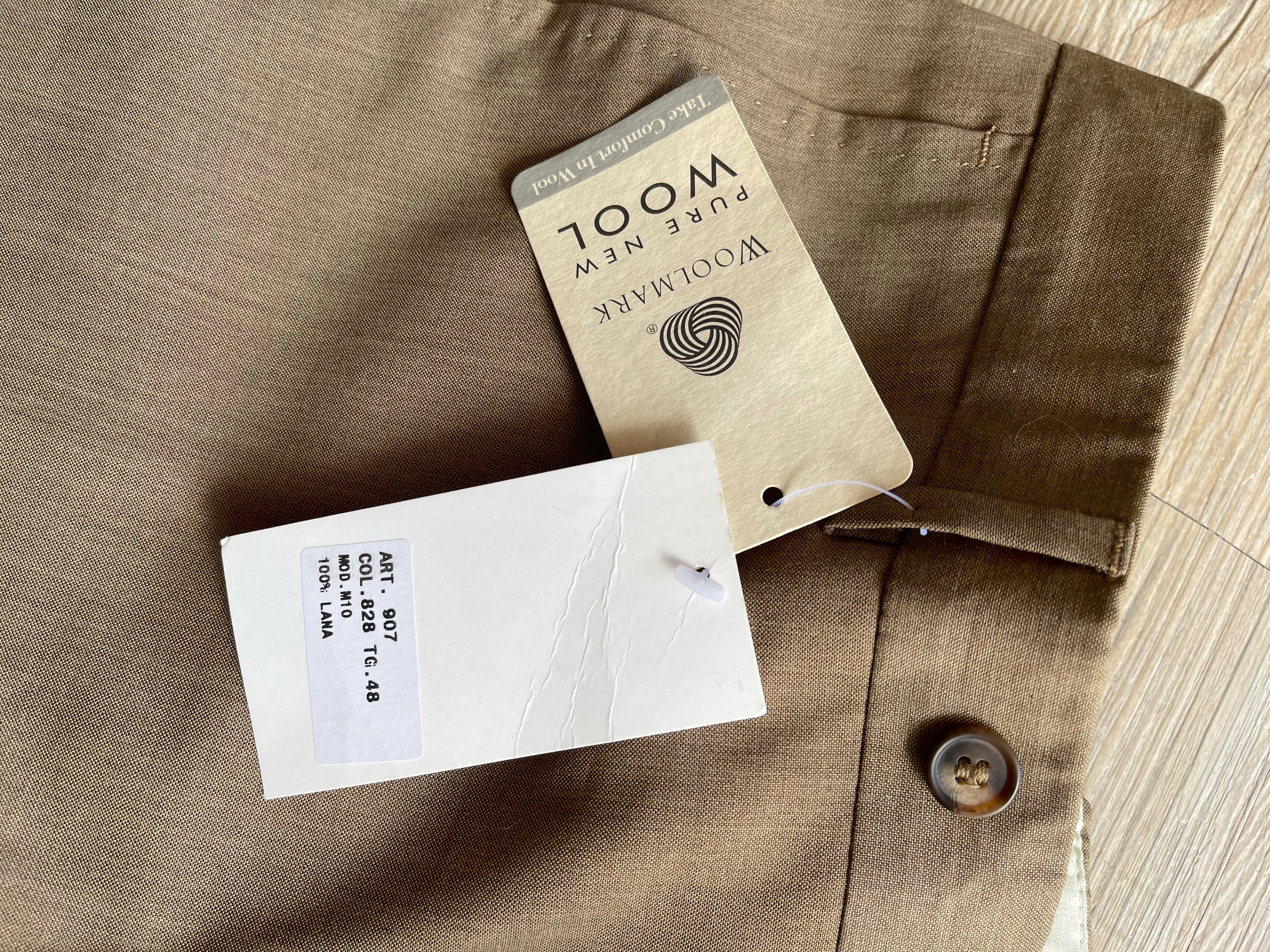 Pantalone sartoriale  uomo tabacco-camel