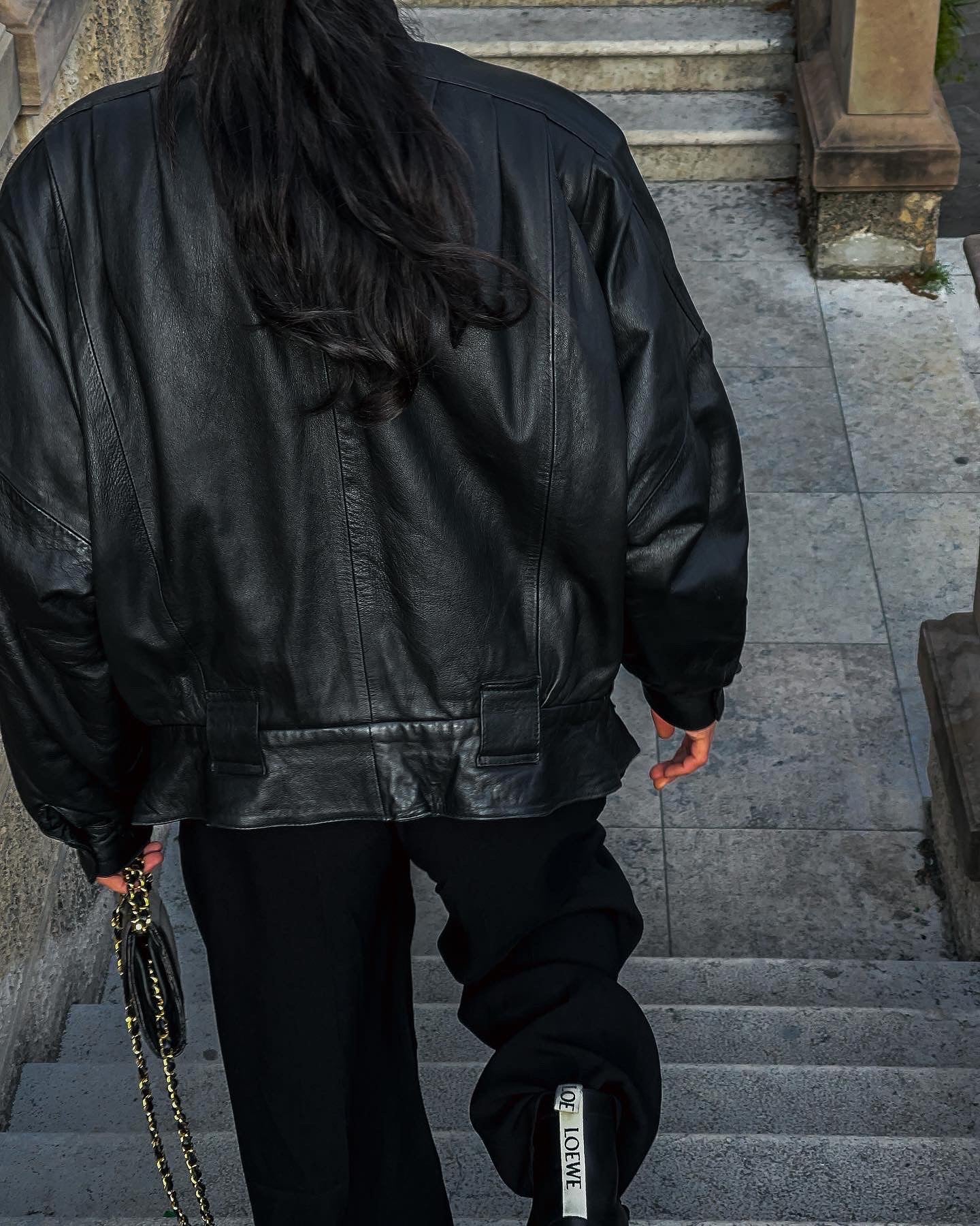 Nappa black bomber