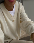 V neck wool jumper
