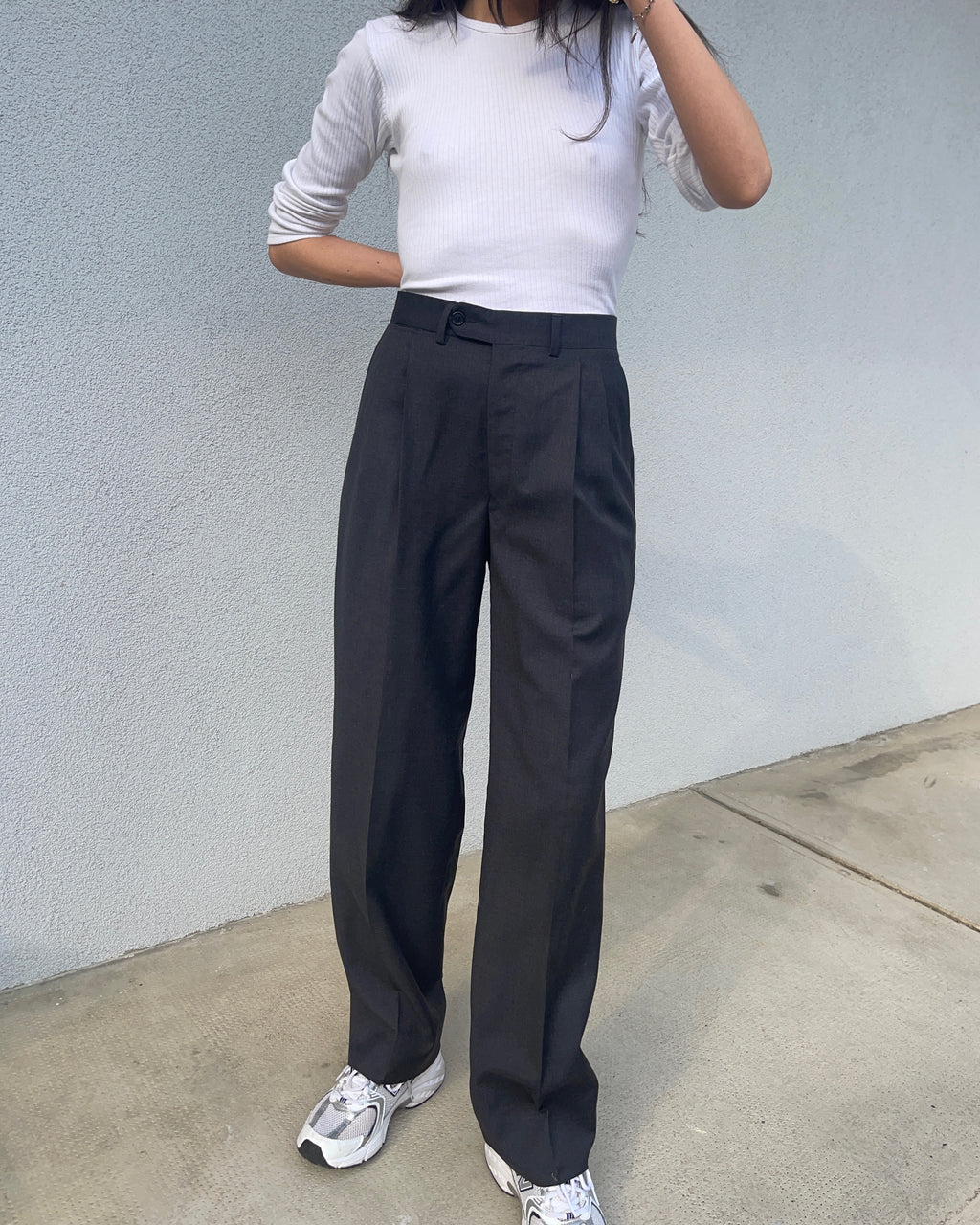 Perfect grey wool trousers