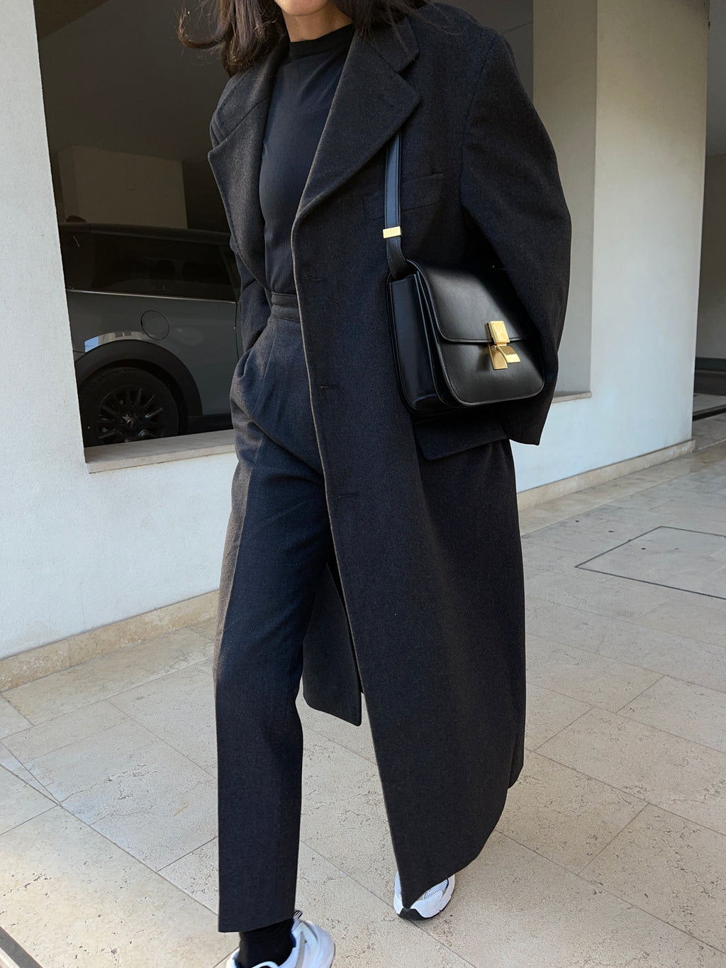 100 wool thick trousers