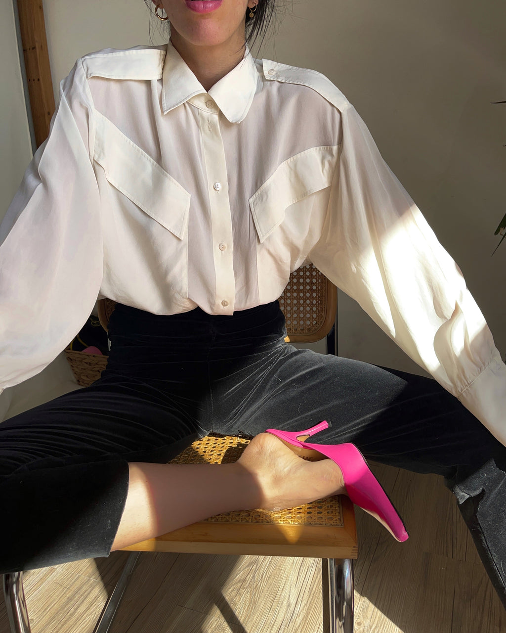 Pure Silk button down shirt