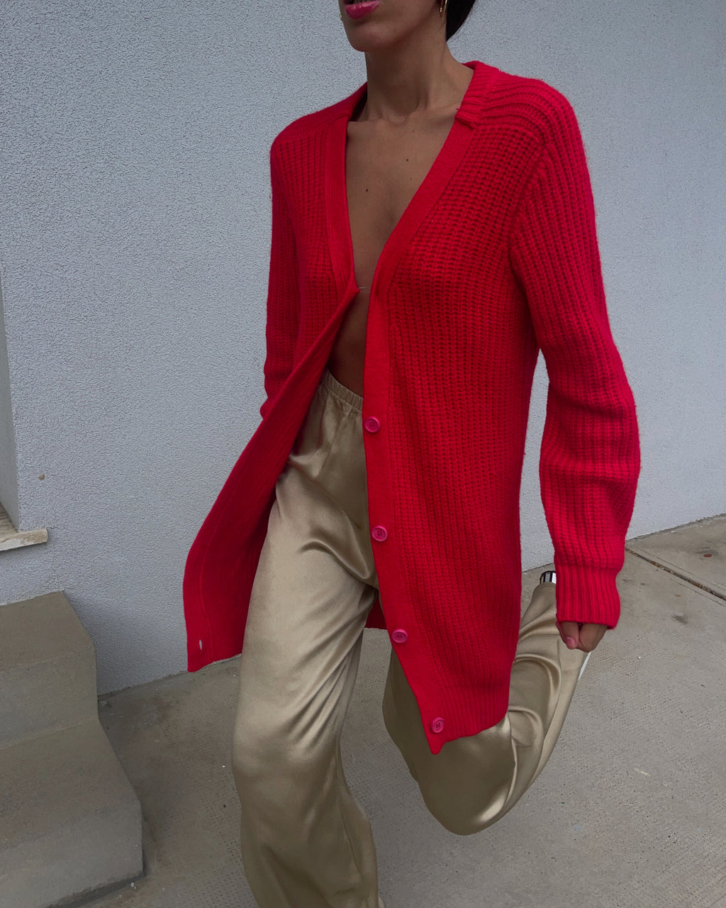 100 wool cardigan