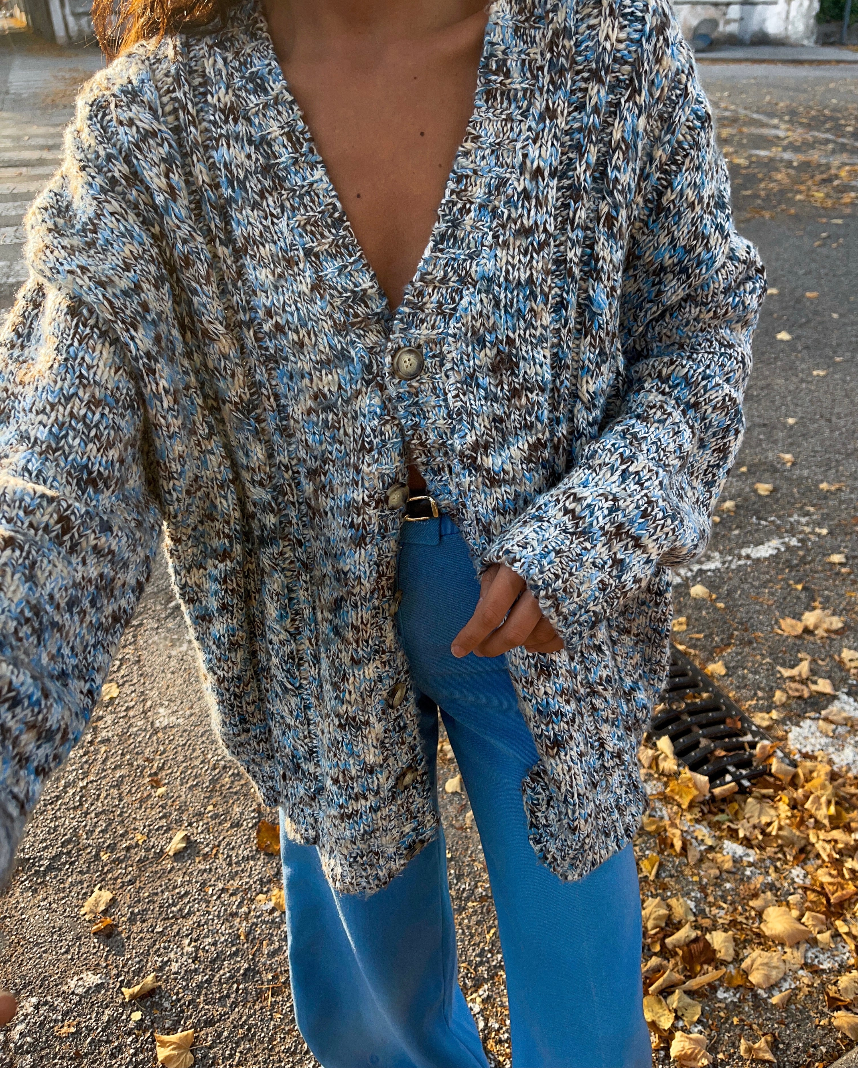 Mélange cardigan