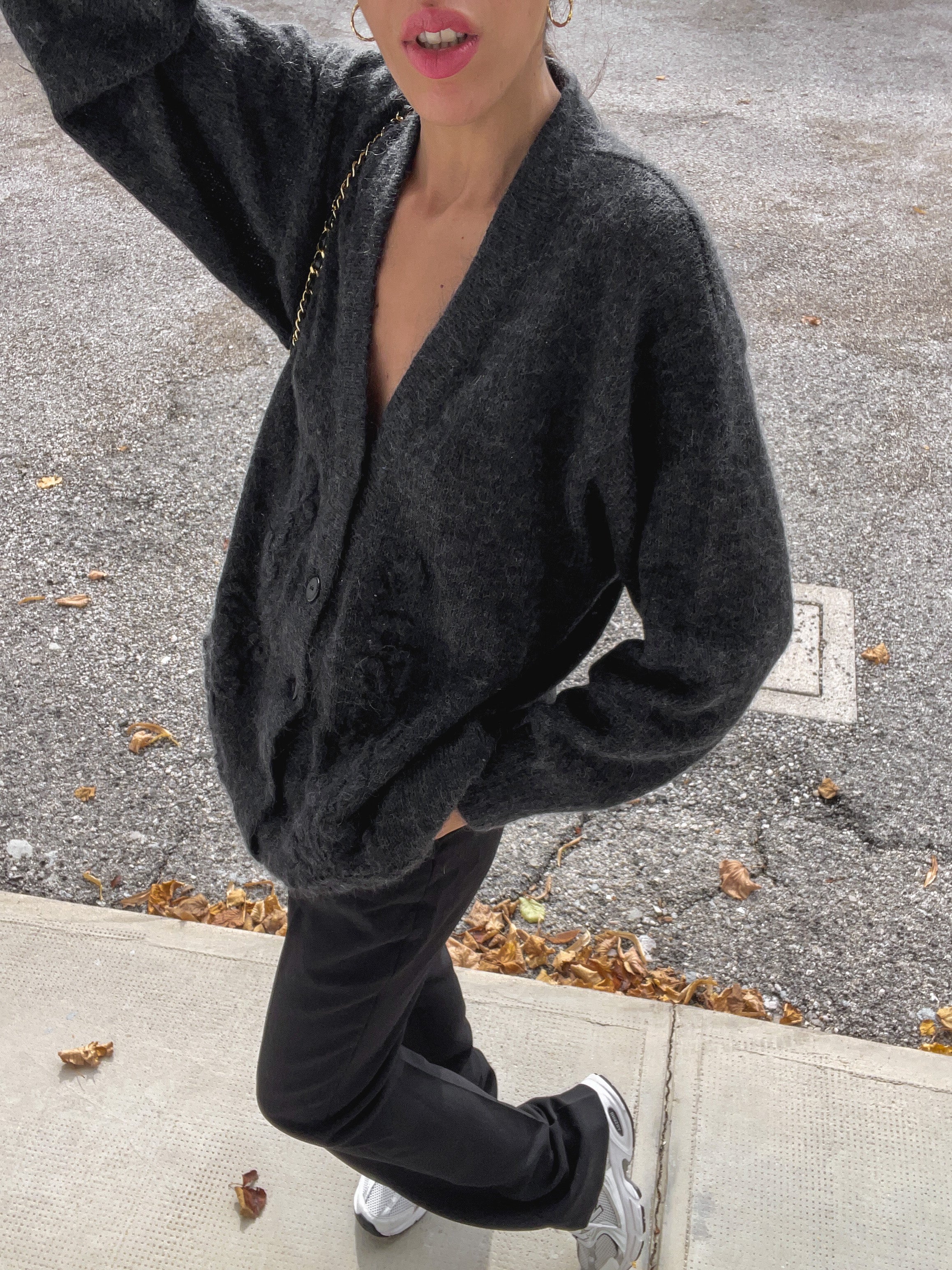 70 kid mohair cardigan