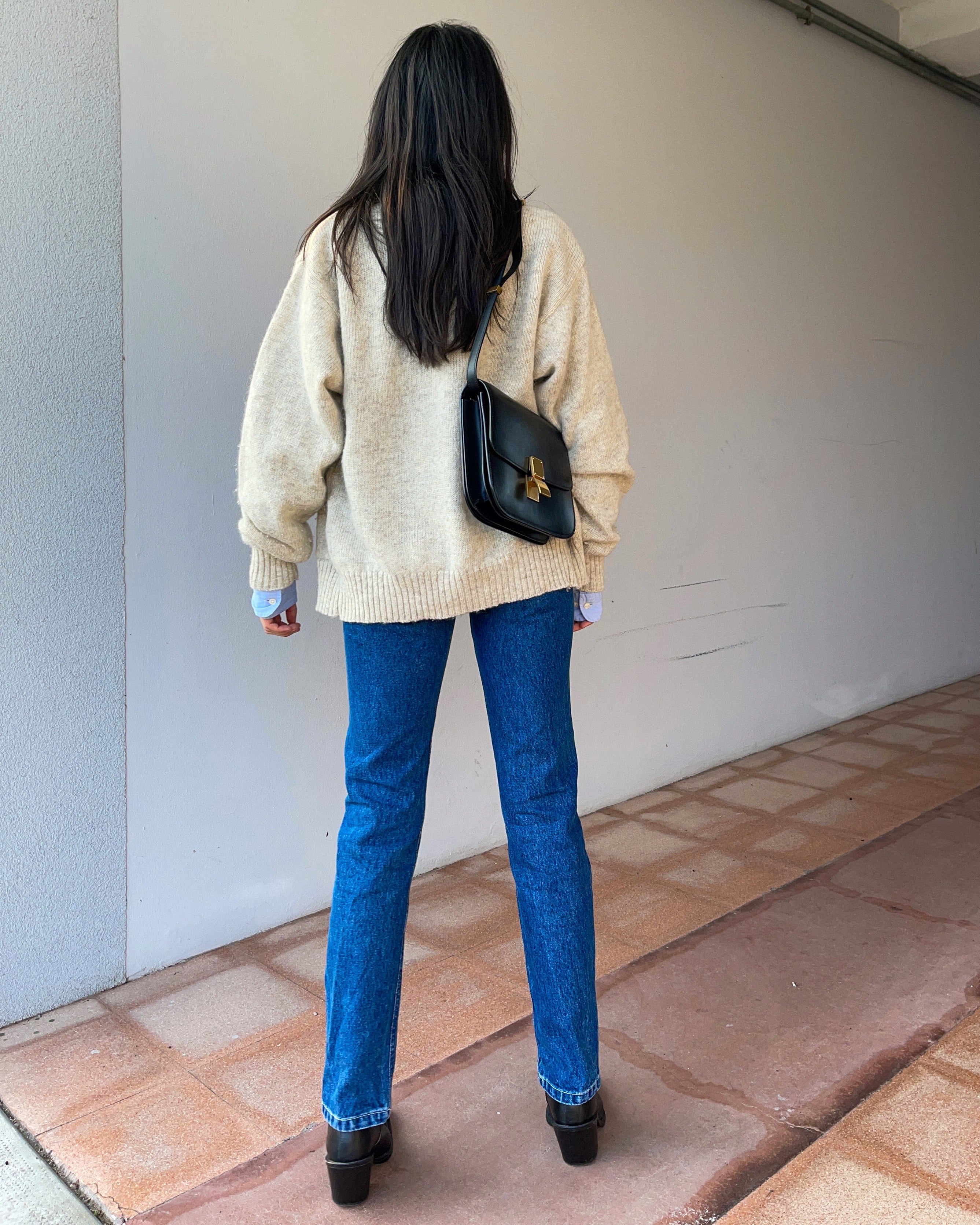 100% wool beige cardigan