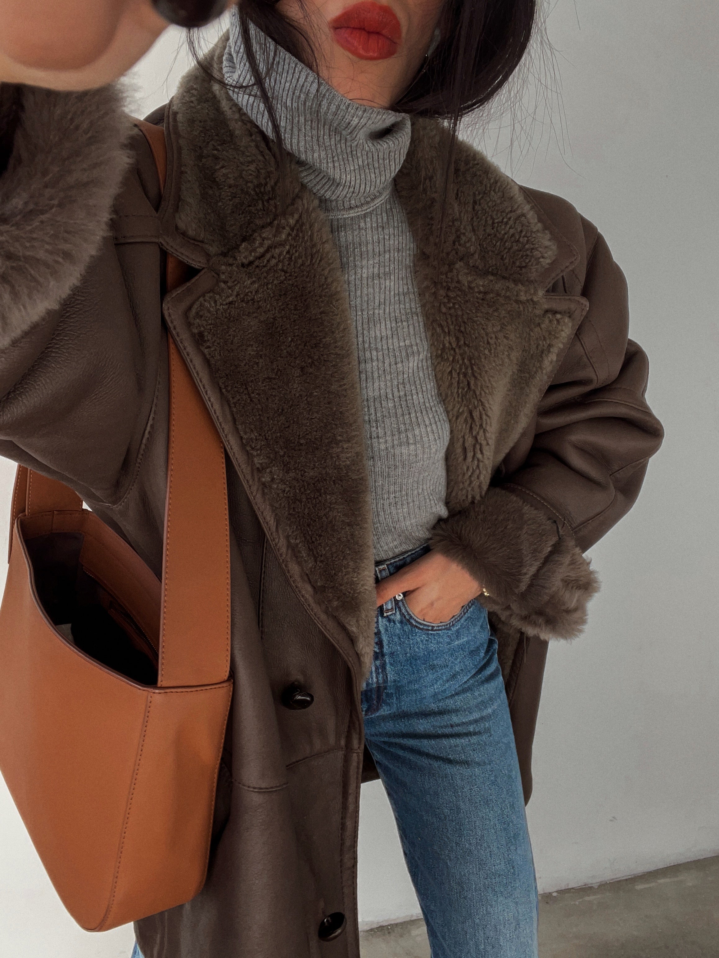 Vintage shearling coat