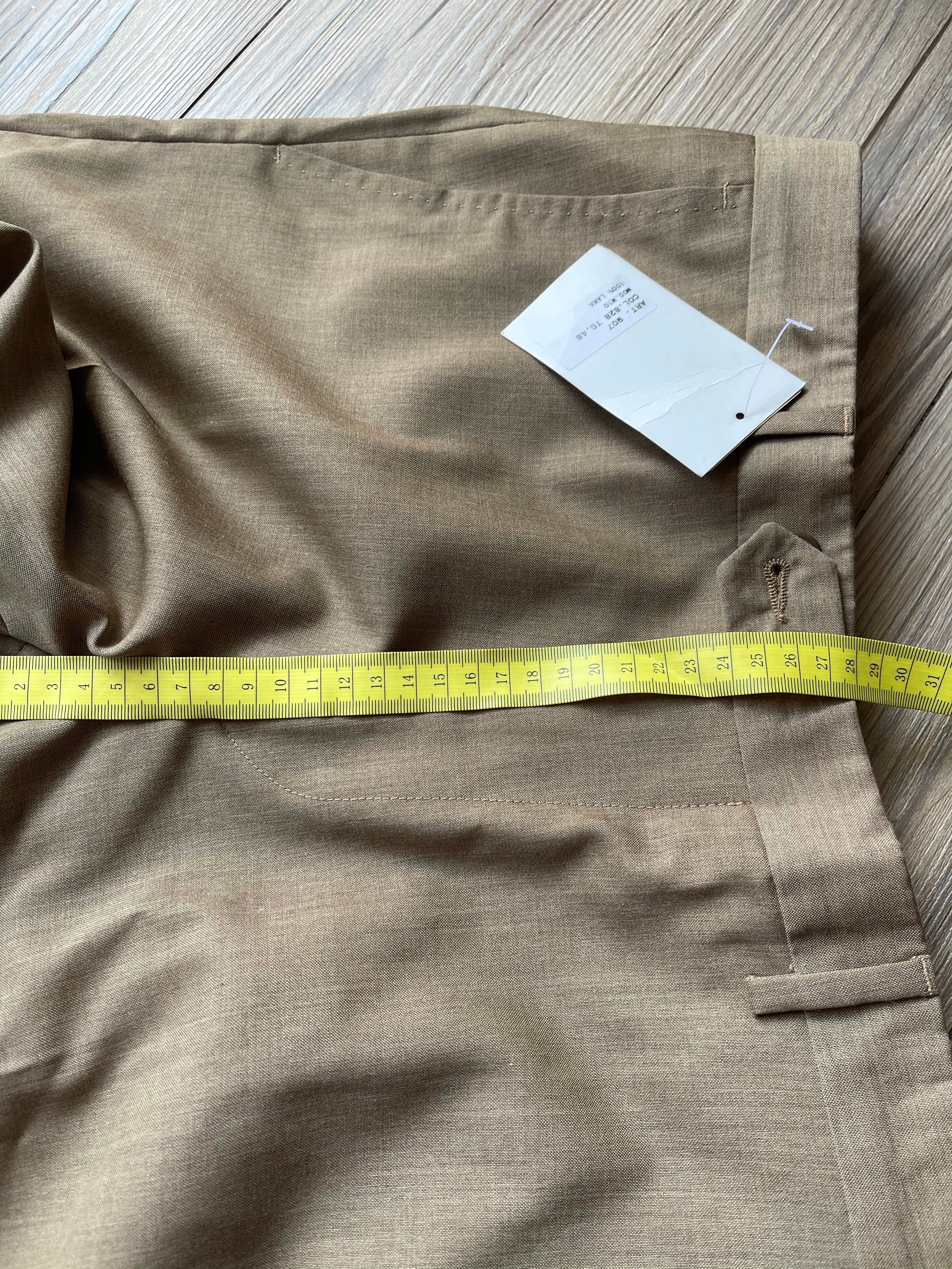 Pantalone sartoriale  uomo tabacco-camel