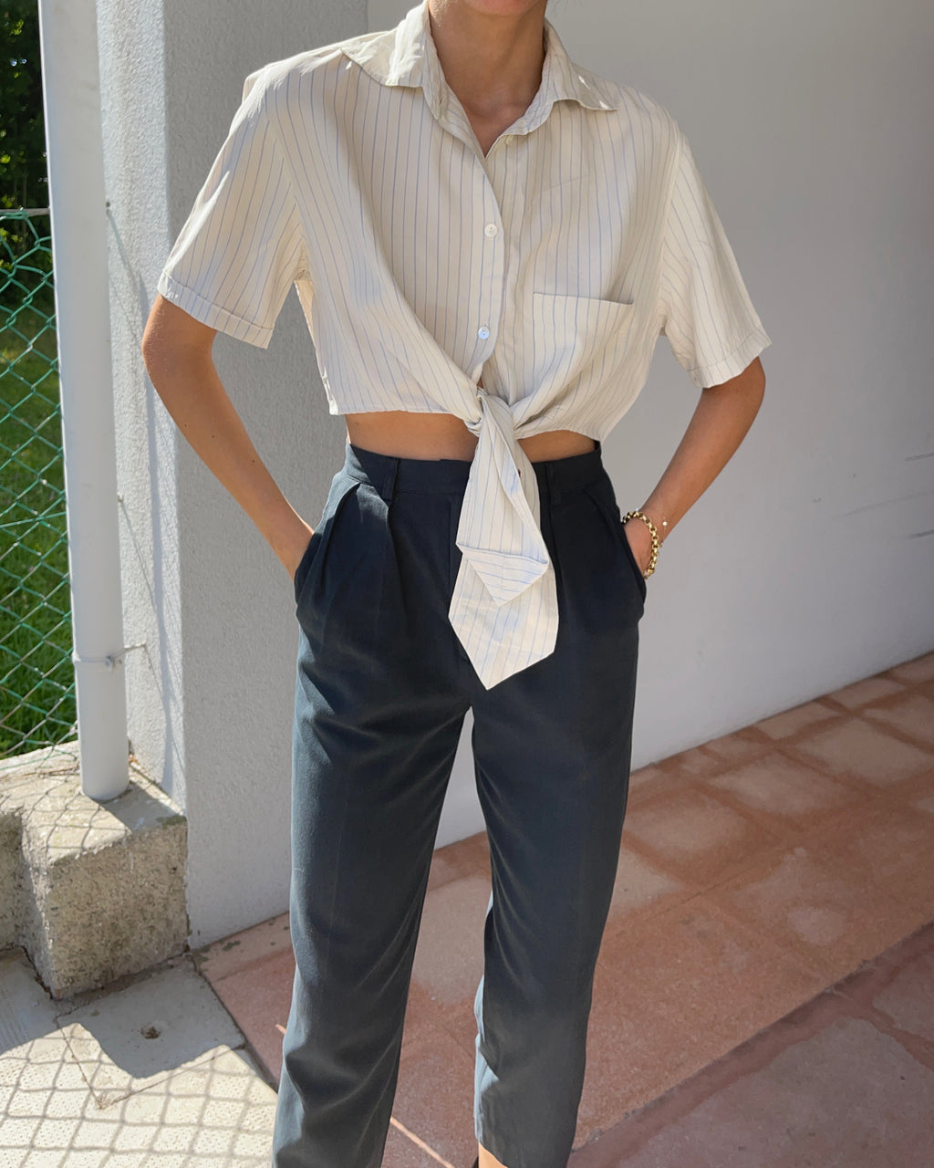 100 silk re worked shirt