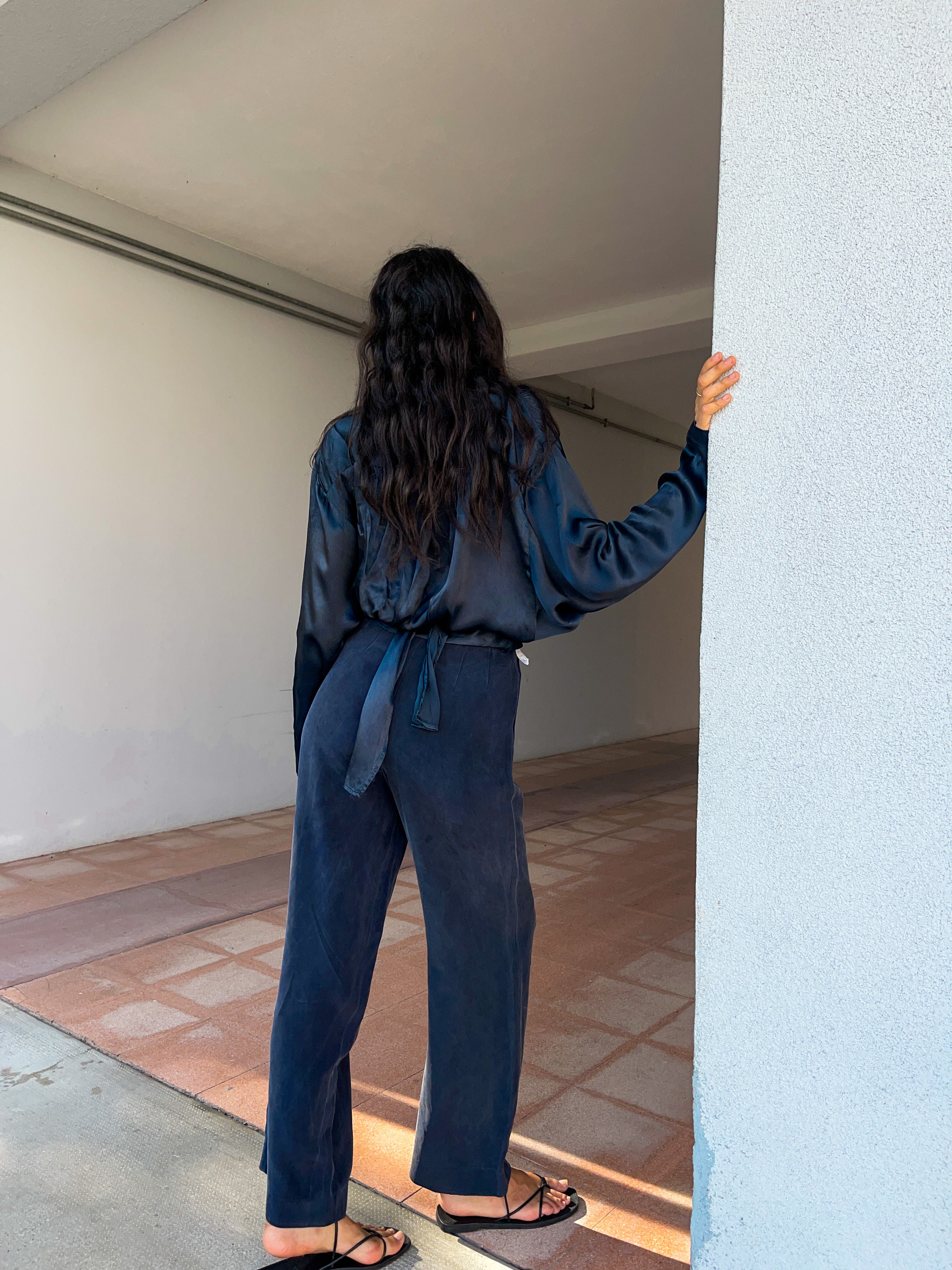 100 silk trousers