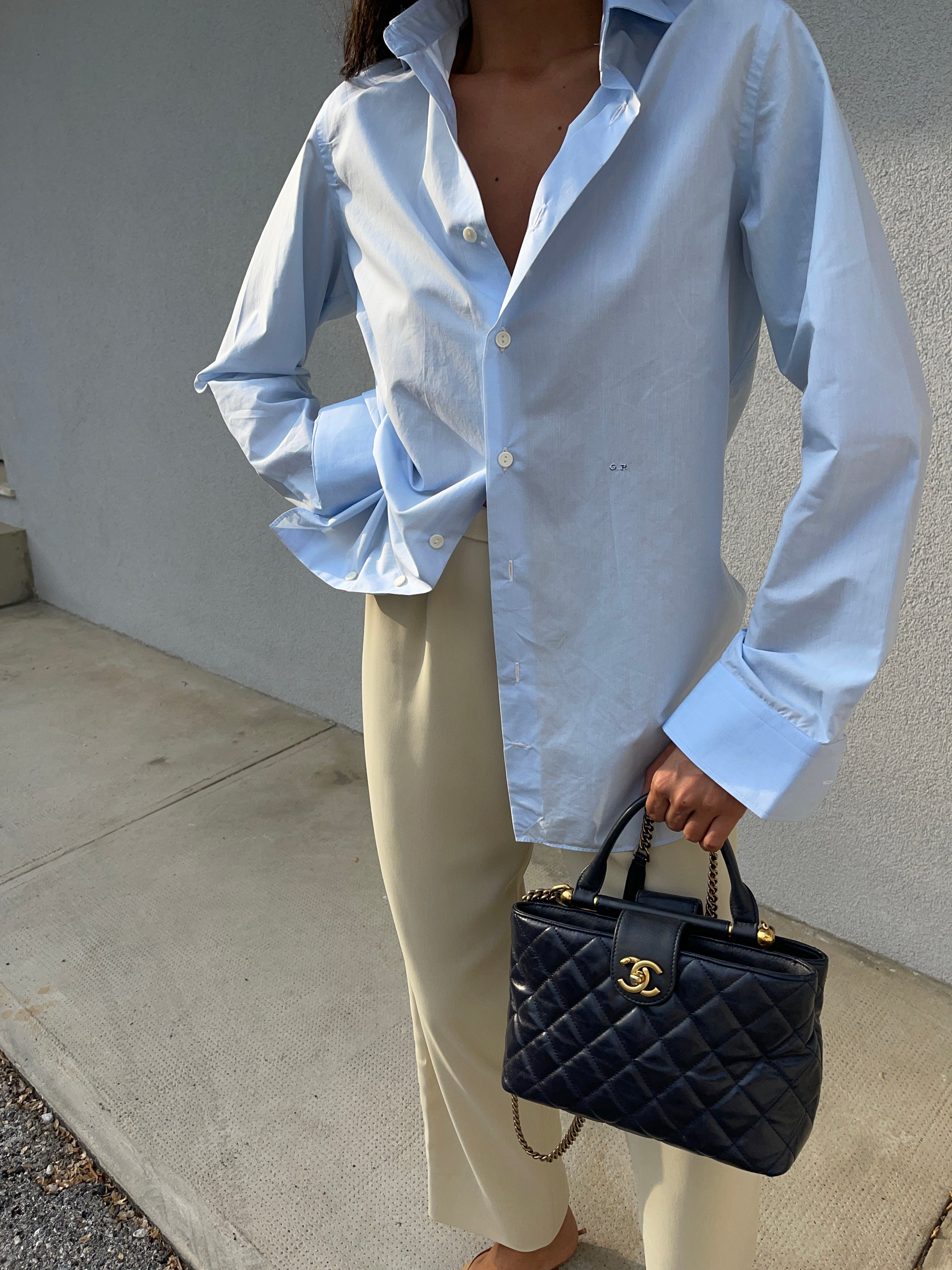 Light blue shirt