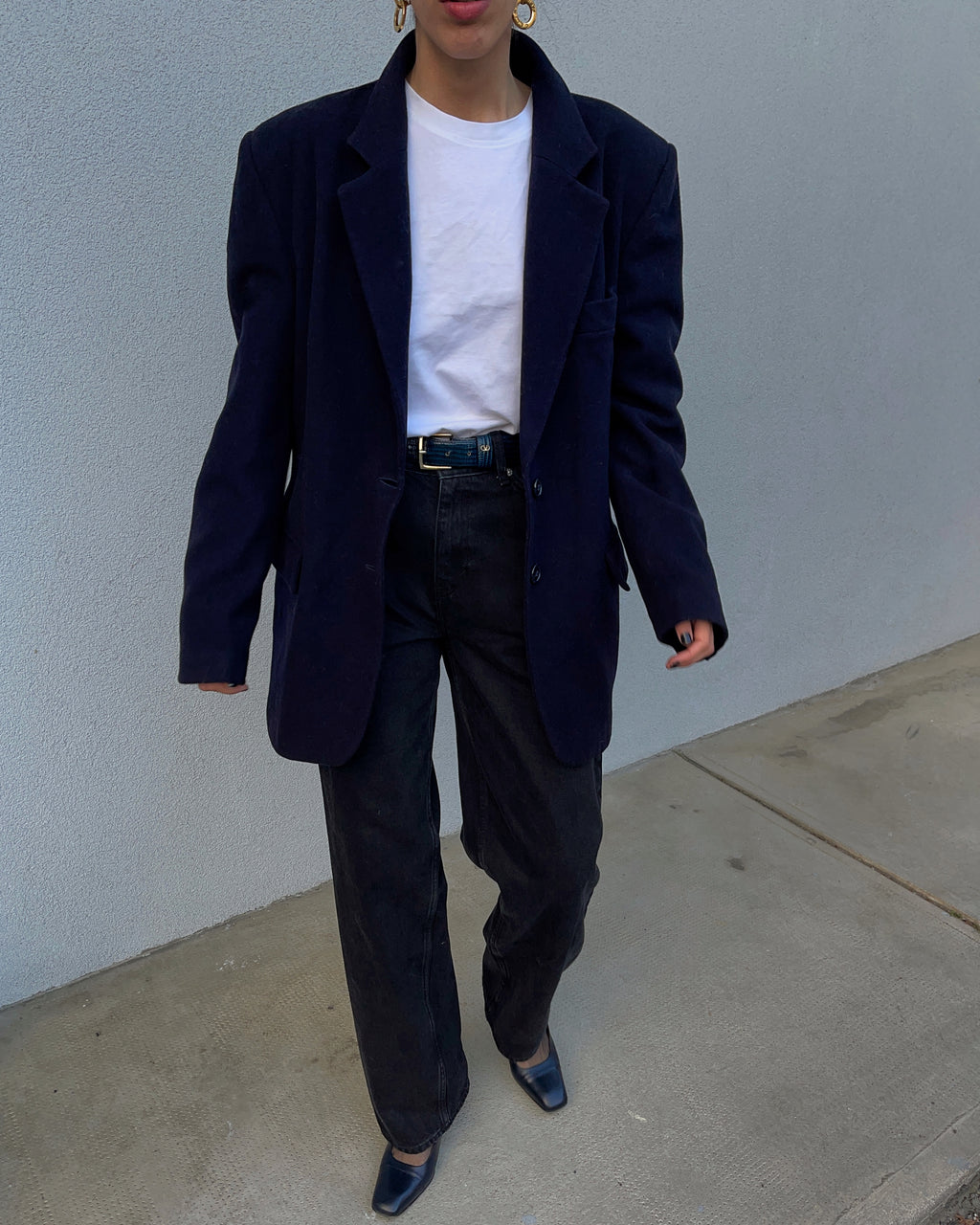 Blazer oversize blue