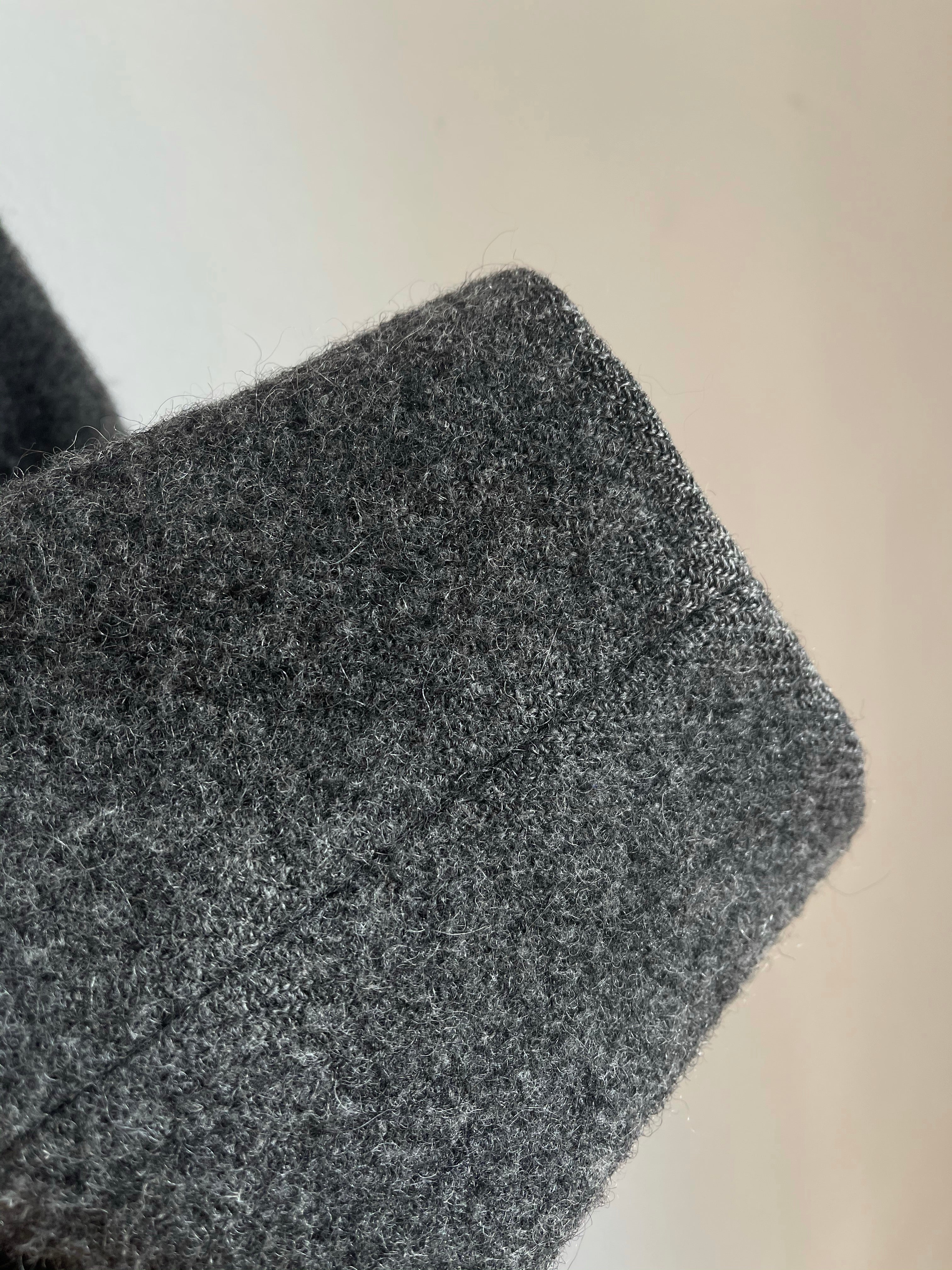 Grey wool coat