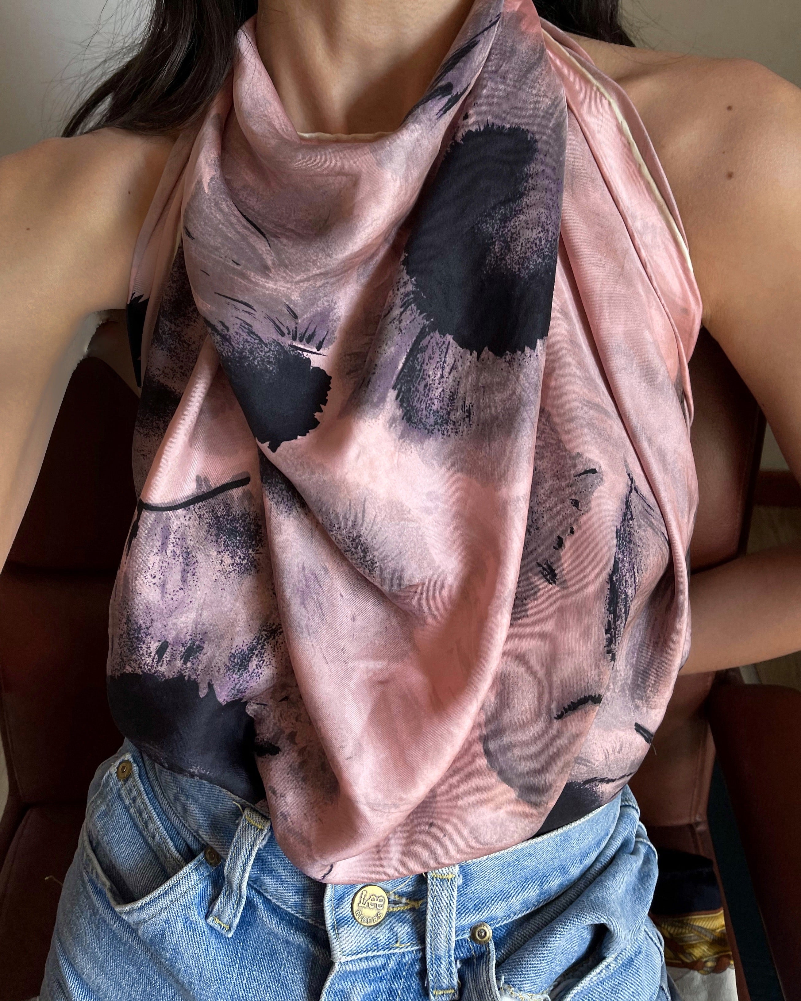 100 silk foulard