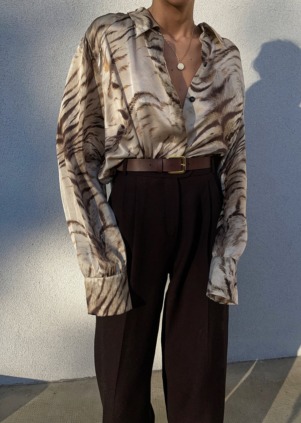 Mamma di Livio 100 liquid silk shirt