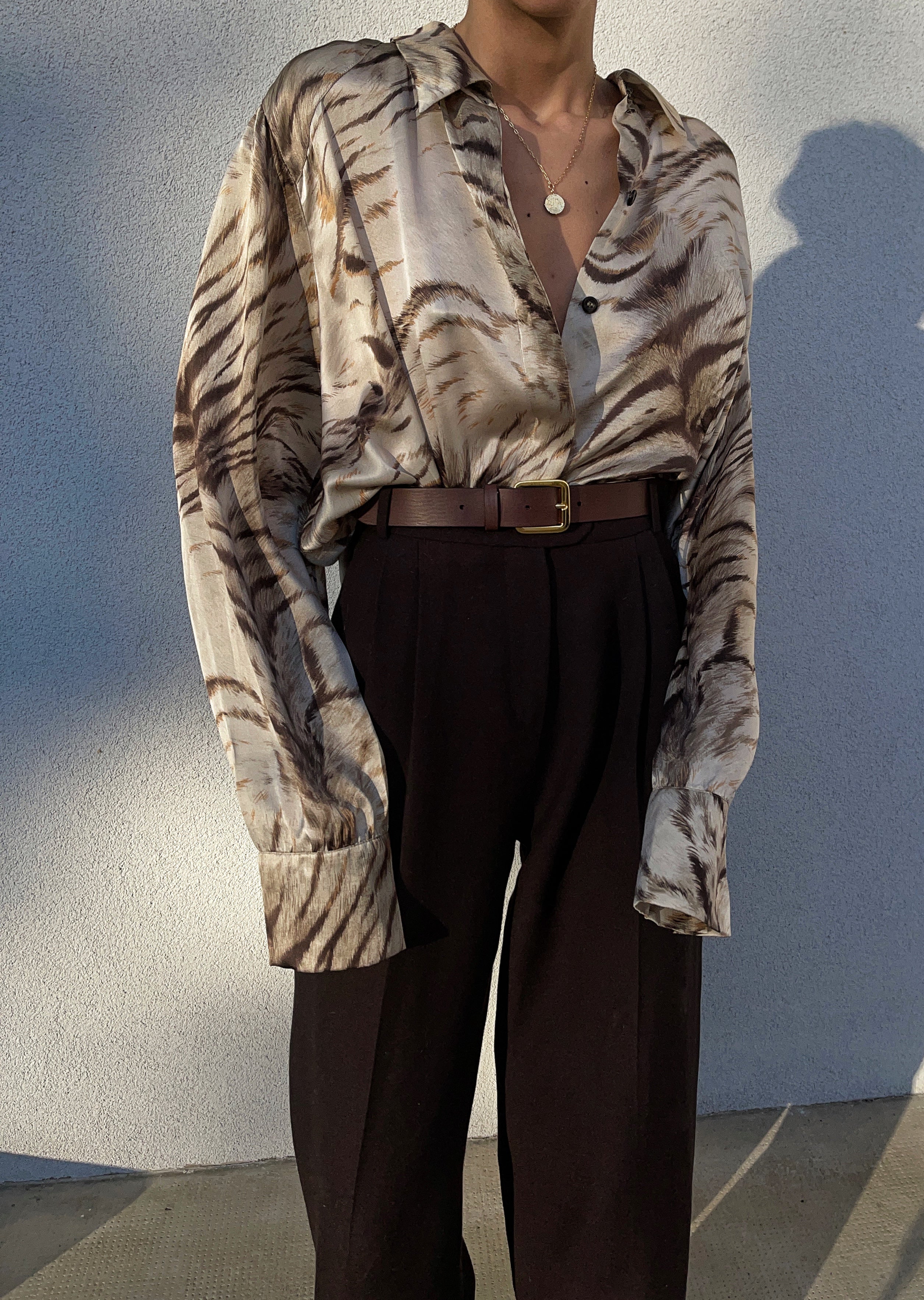 Mamma di Livio 100 liquid silk shirt