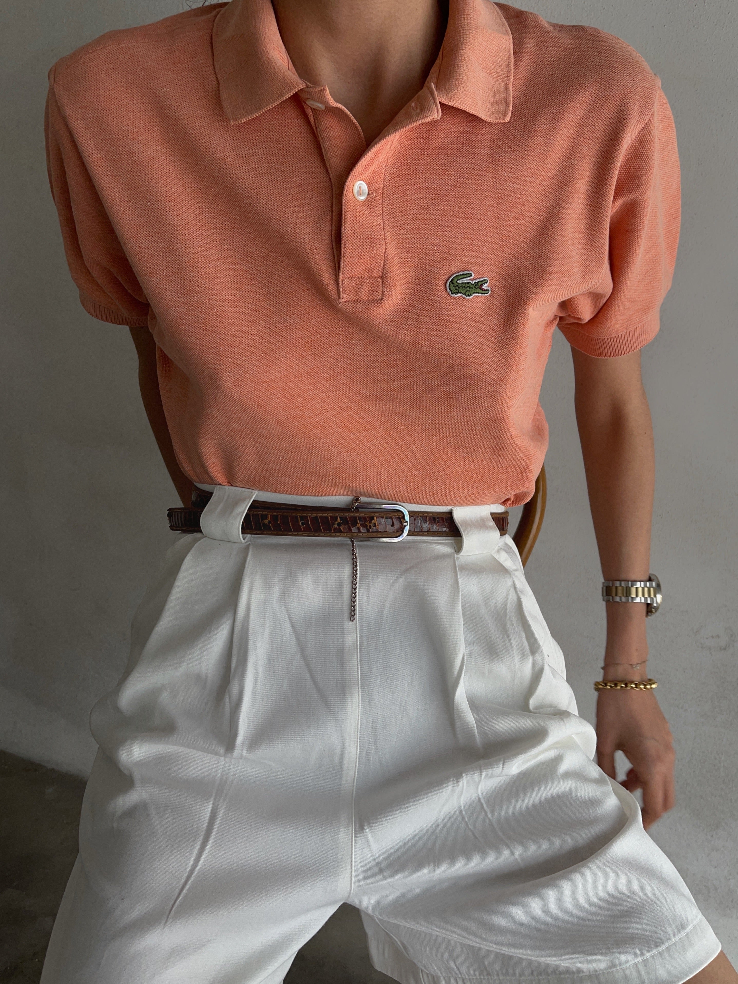 Vintage Lacoste orange polo