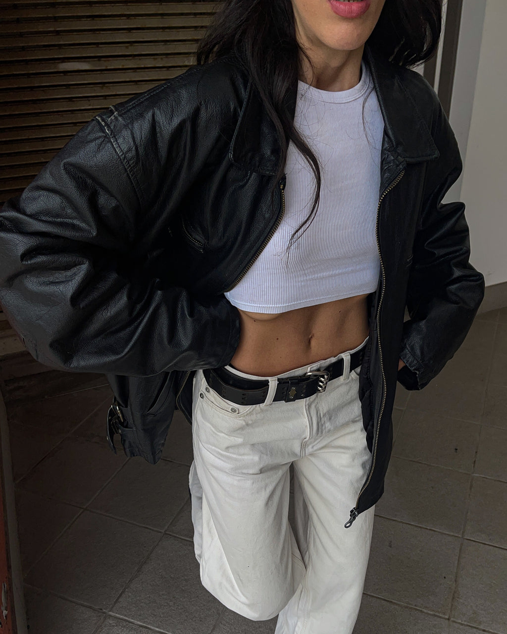 Leather jacket