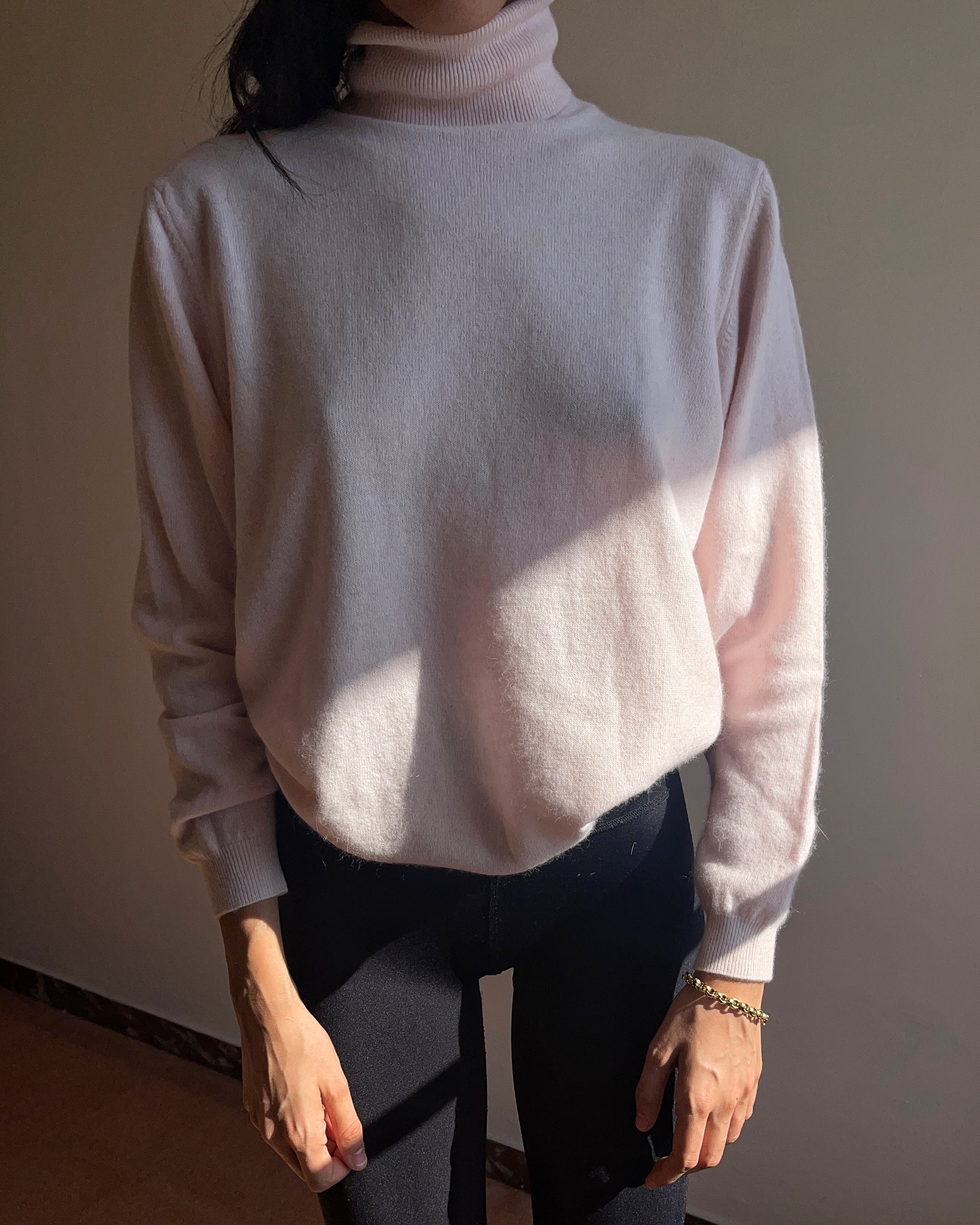 Angora blend pink jumper