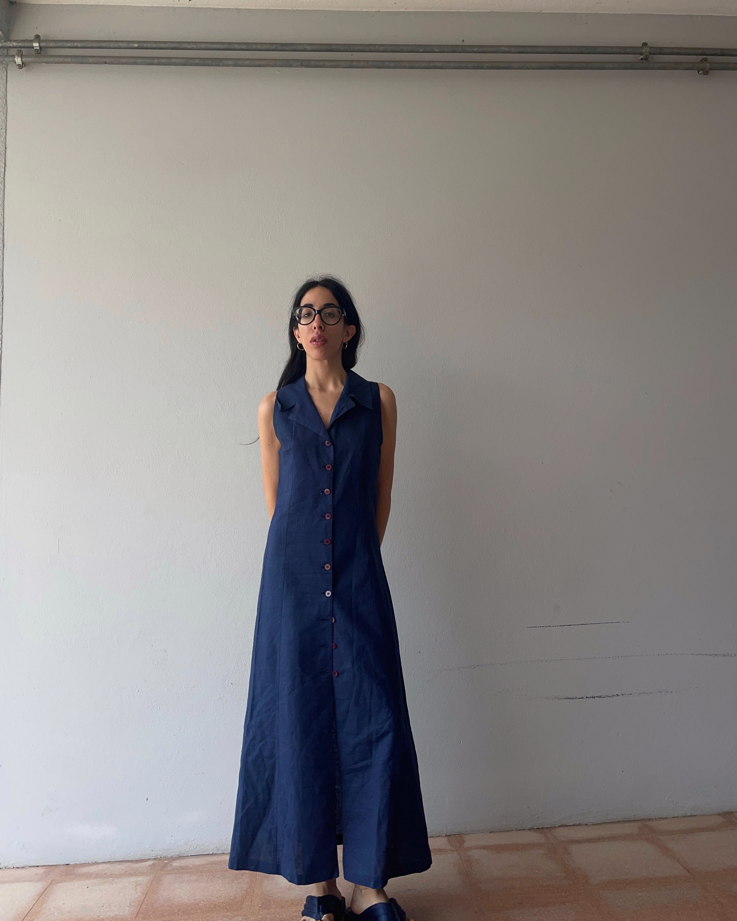 Minimal blue dress