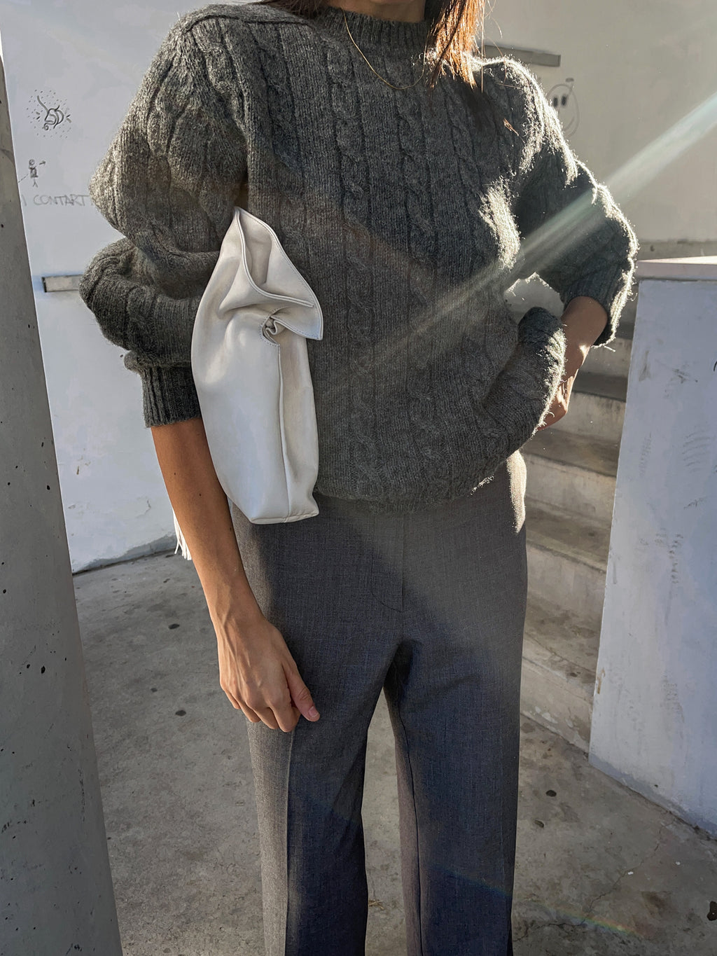 Grey wool jumper