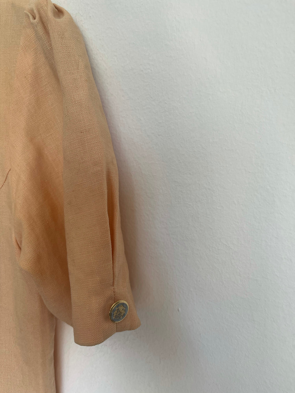 Pale orange sartorial co-ord