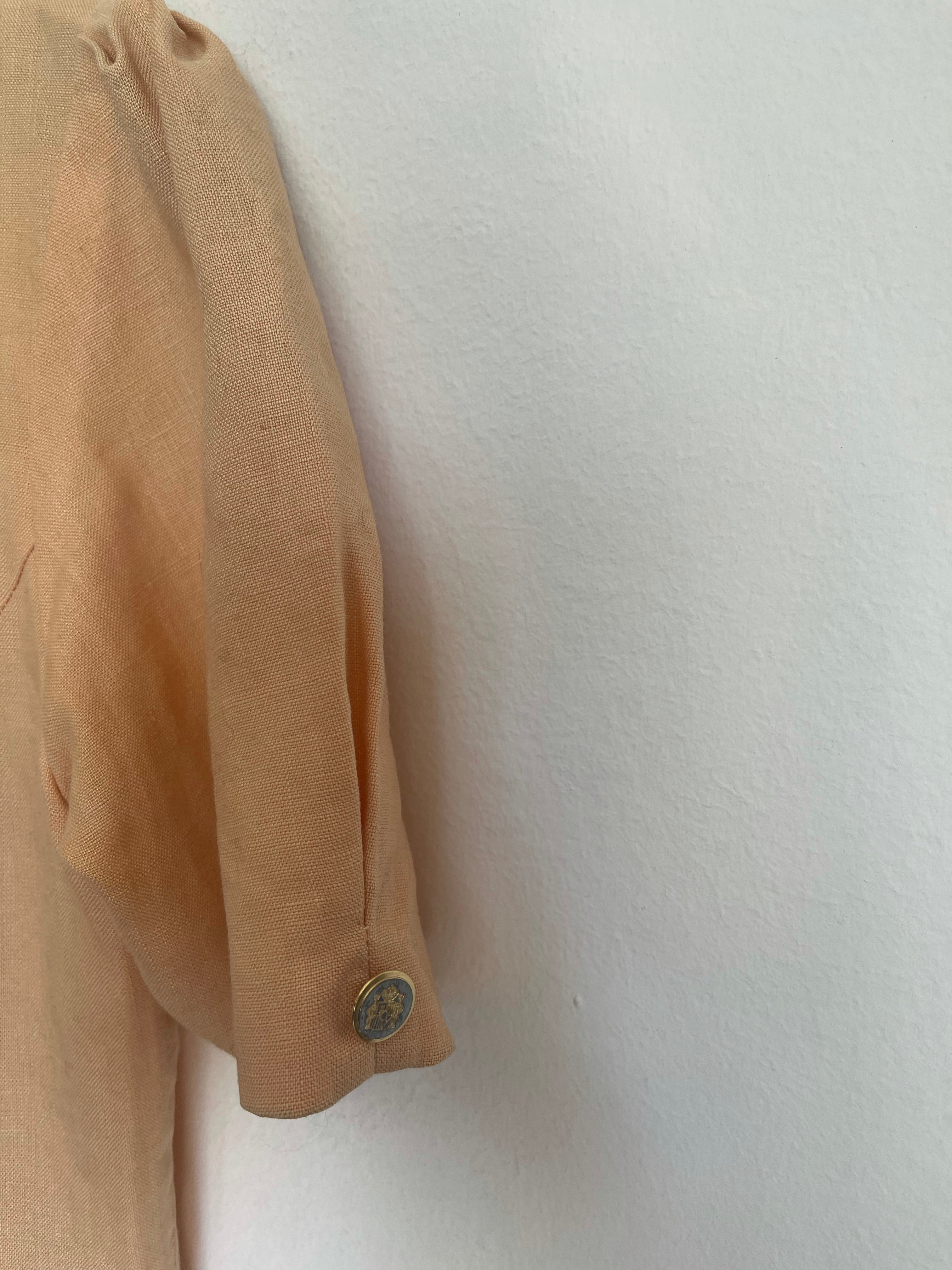Pale orange sartorial co-ord