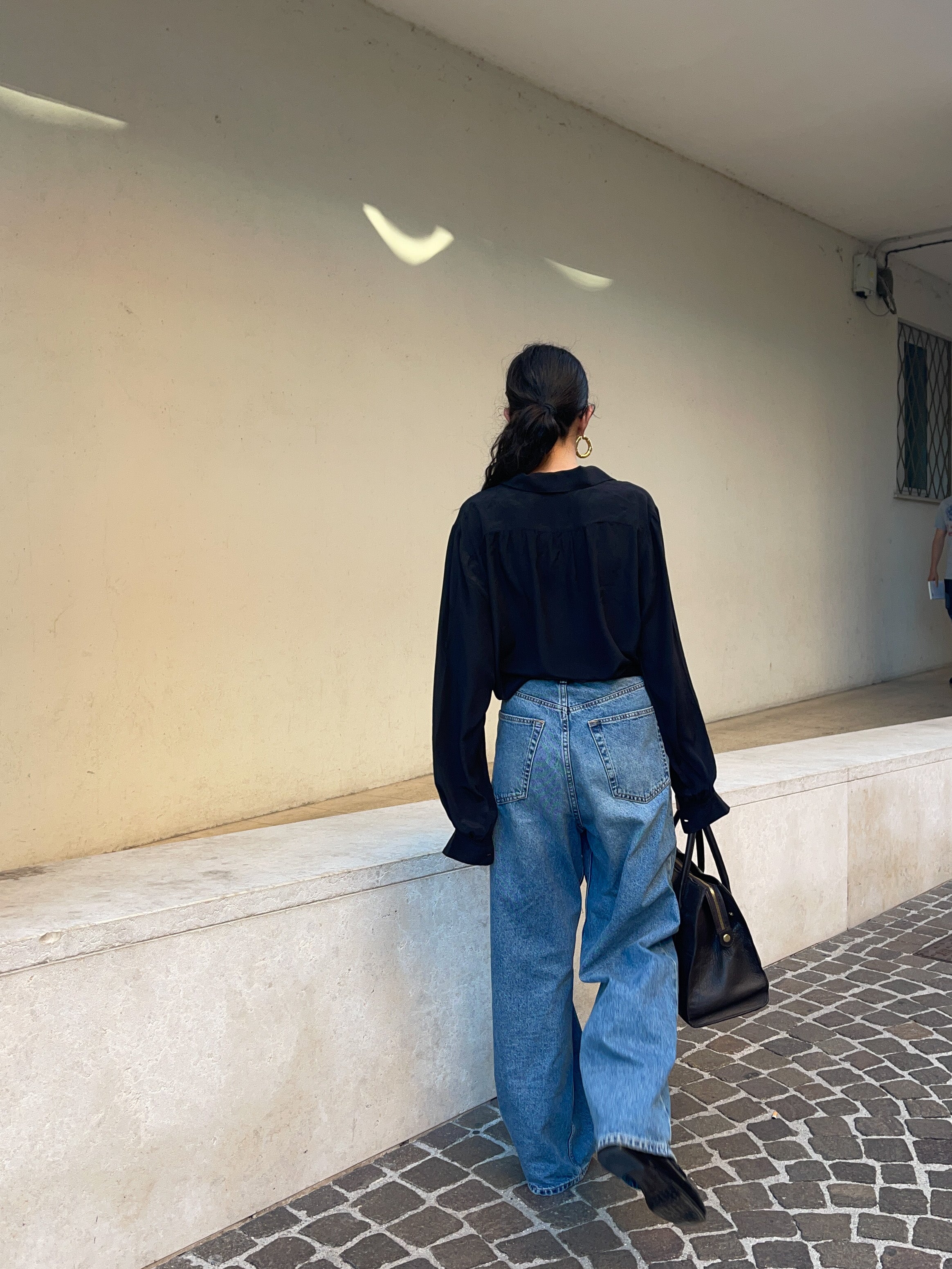Stagista black  silk shirt