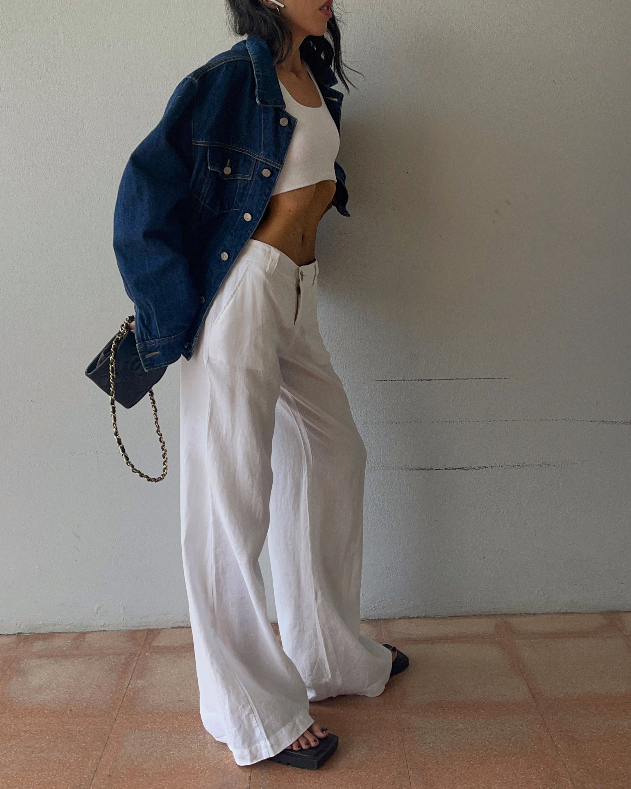 100 linen trousers