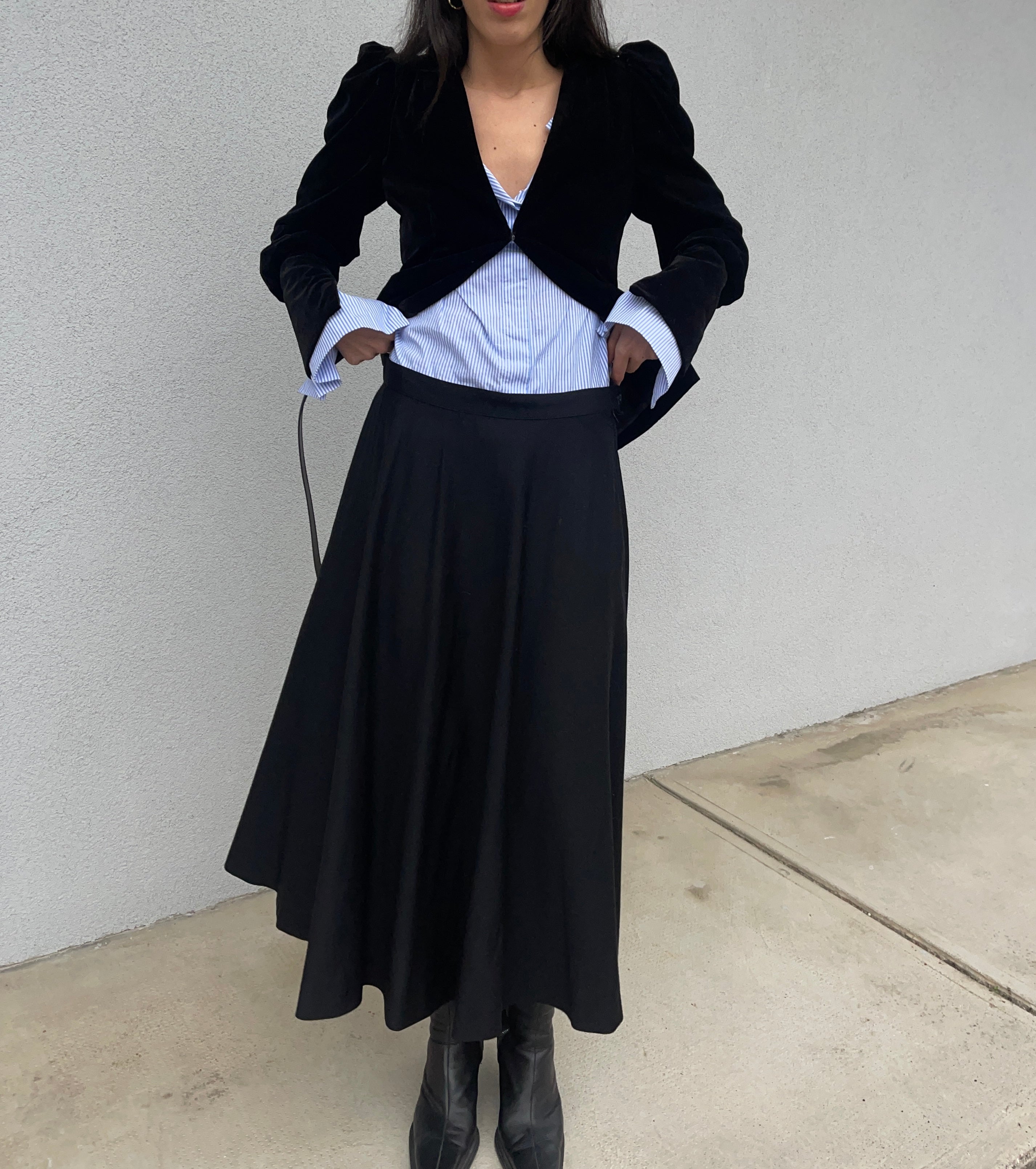 Mega wool skirt