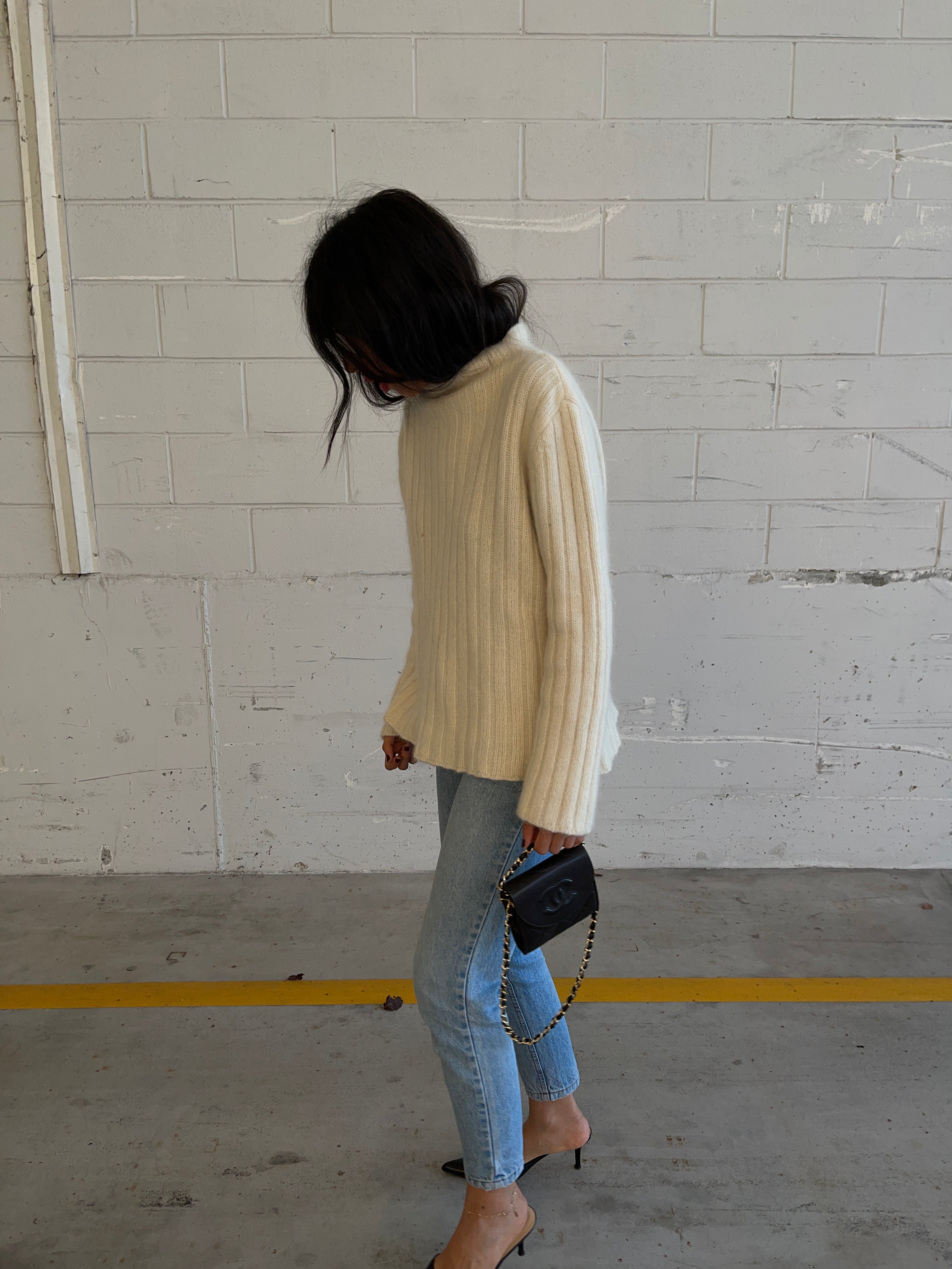Angora blend sweater