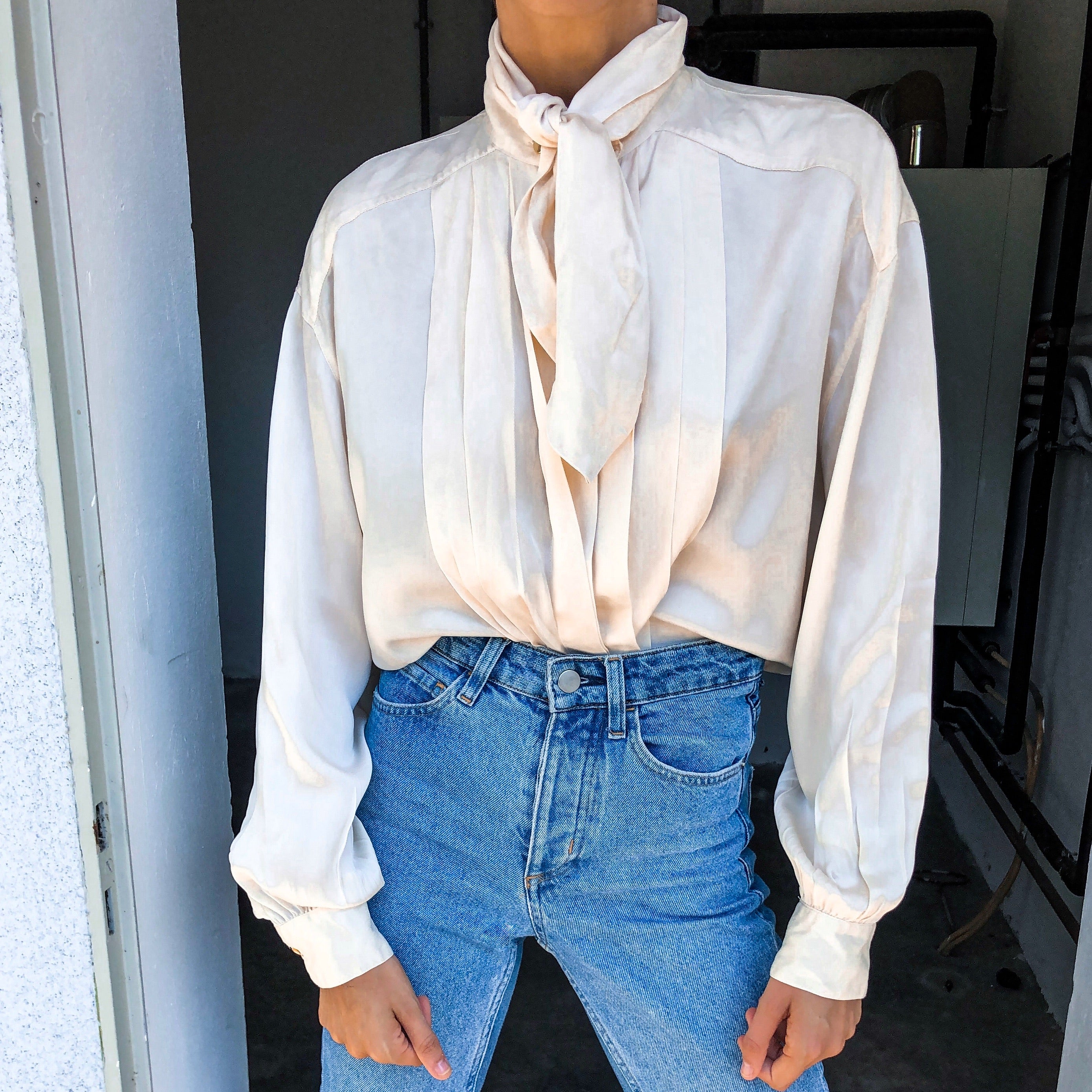 100% liquid silk button down shirt