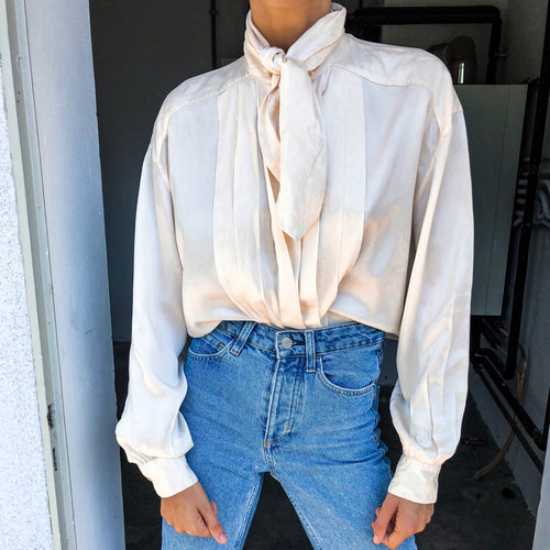 100% liquid silk button down shirt