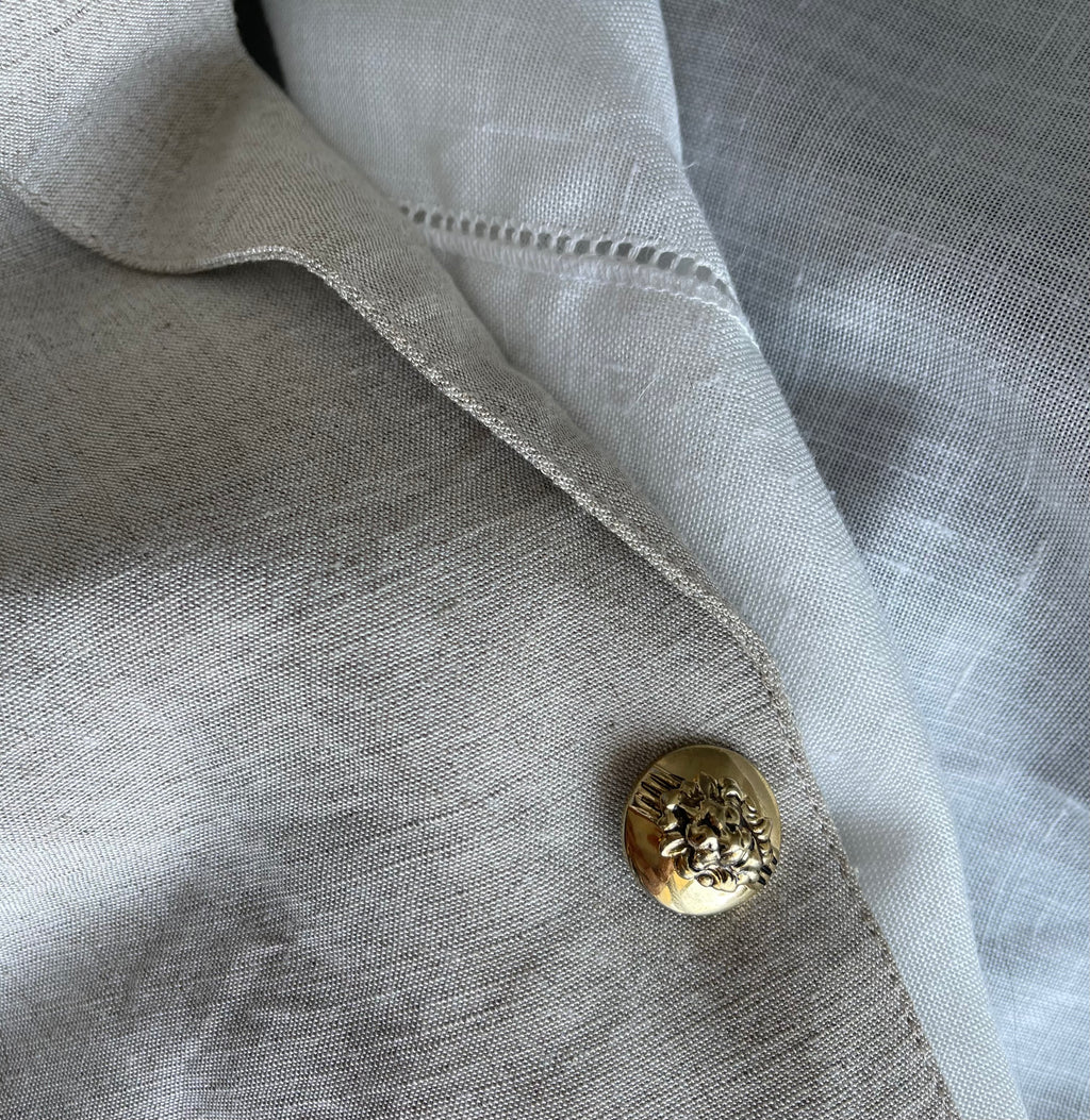 Oversize linen blazer