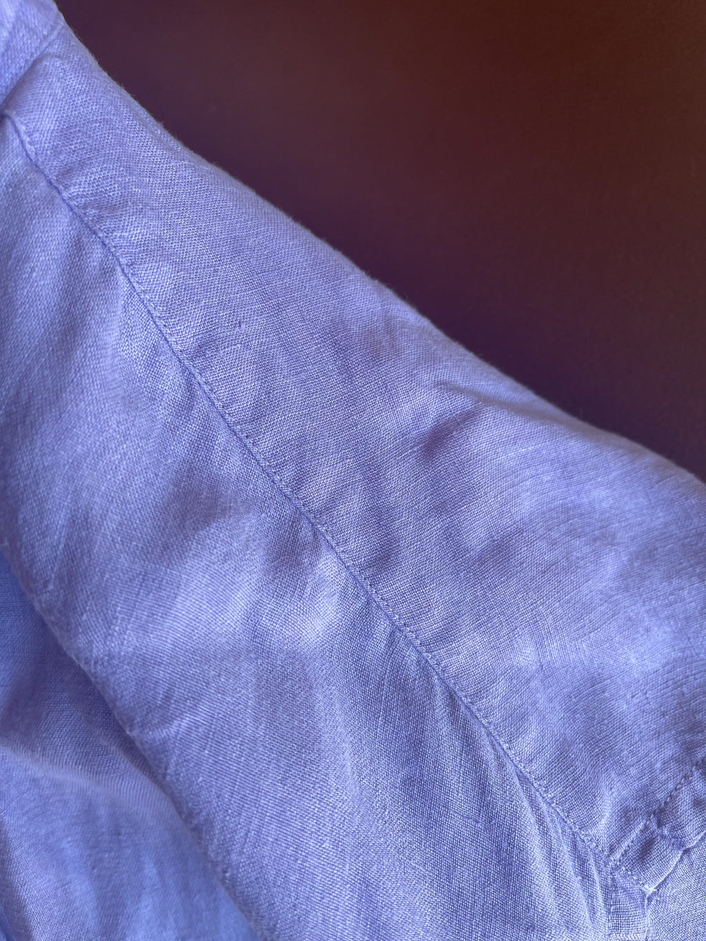 100% linen lilac shirt