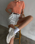 Vintage Lacoste orange polo