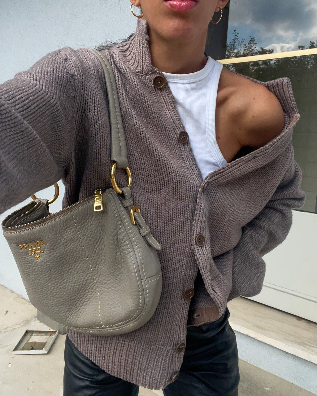 Taupe cardigan