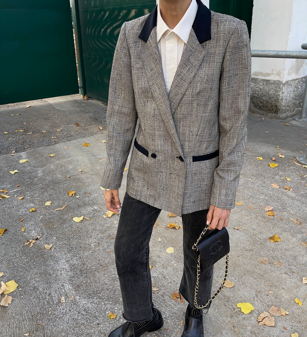 Check blazer