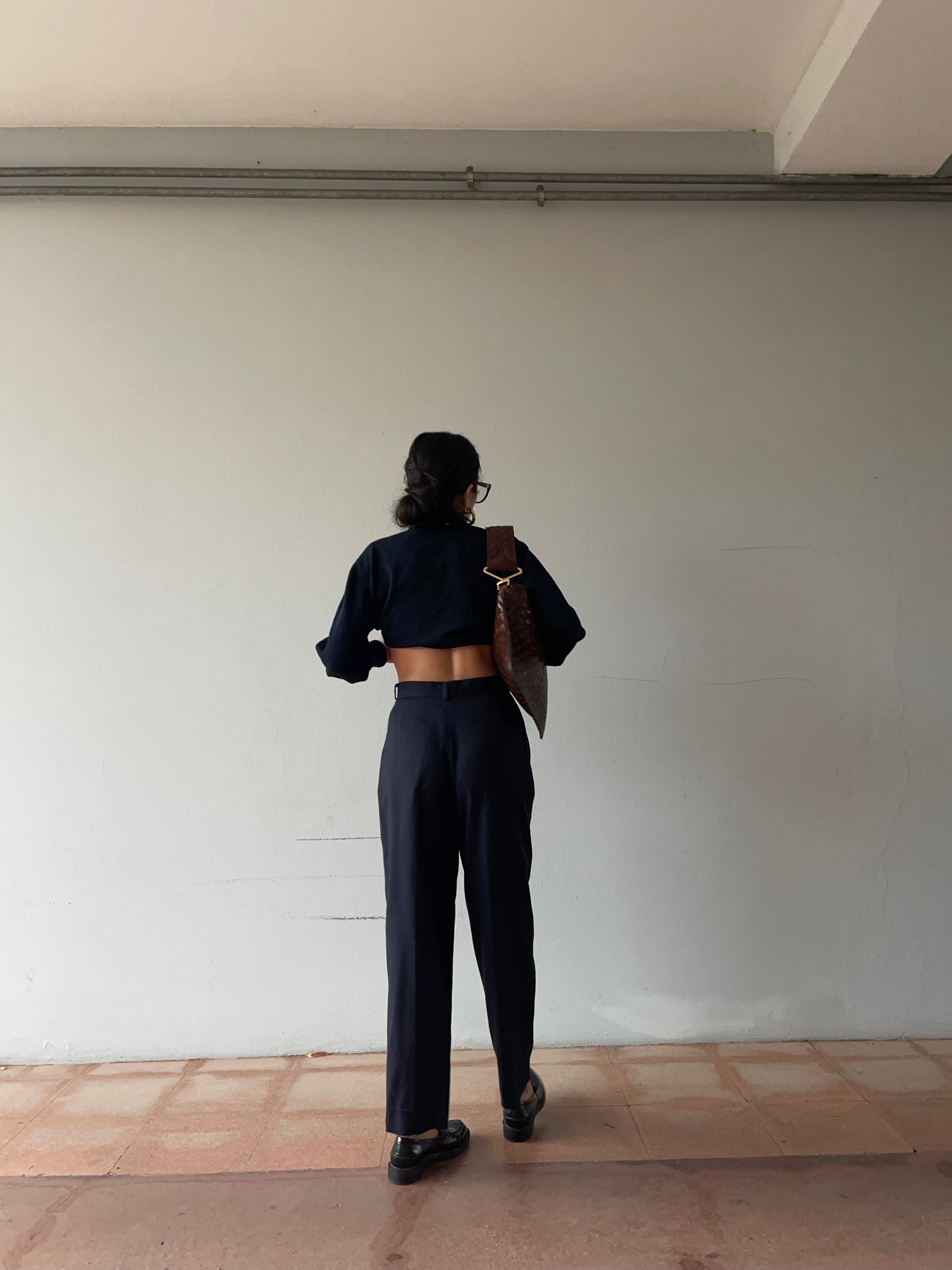 100 wool Blue pants