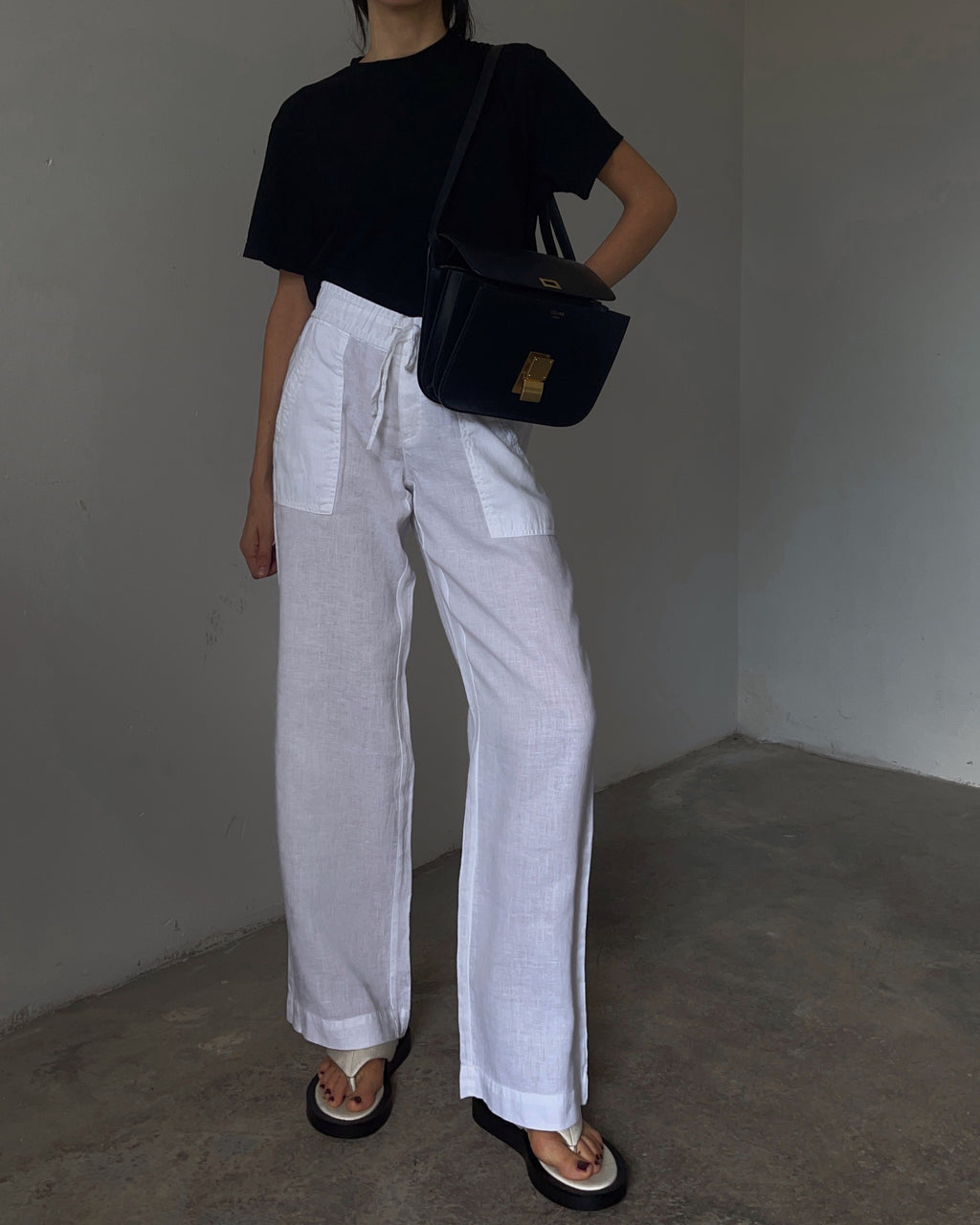 100% linen Stefanel trousers